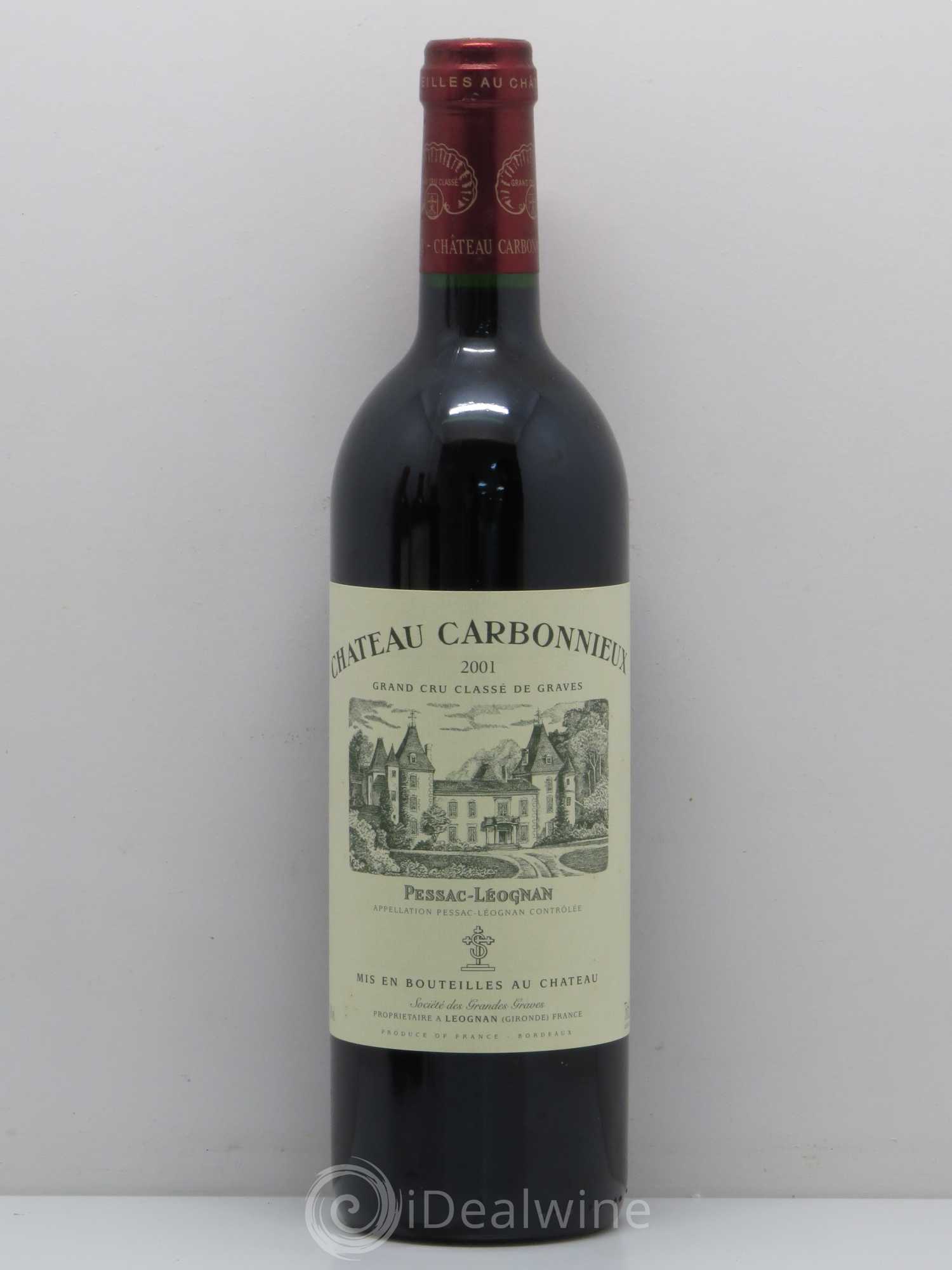 Château Carbonnieux Cru Classé de Graves 2001 - Lot de 1 bouteille - 0