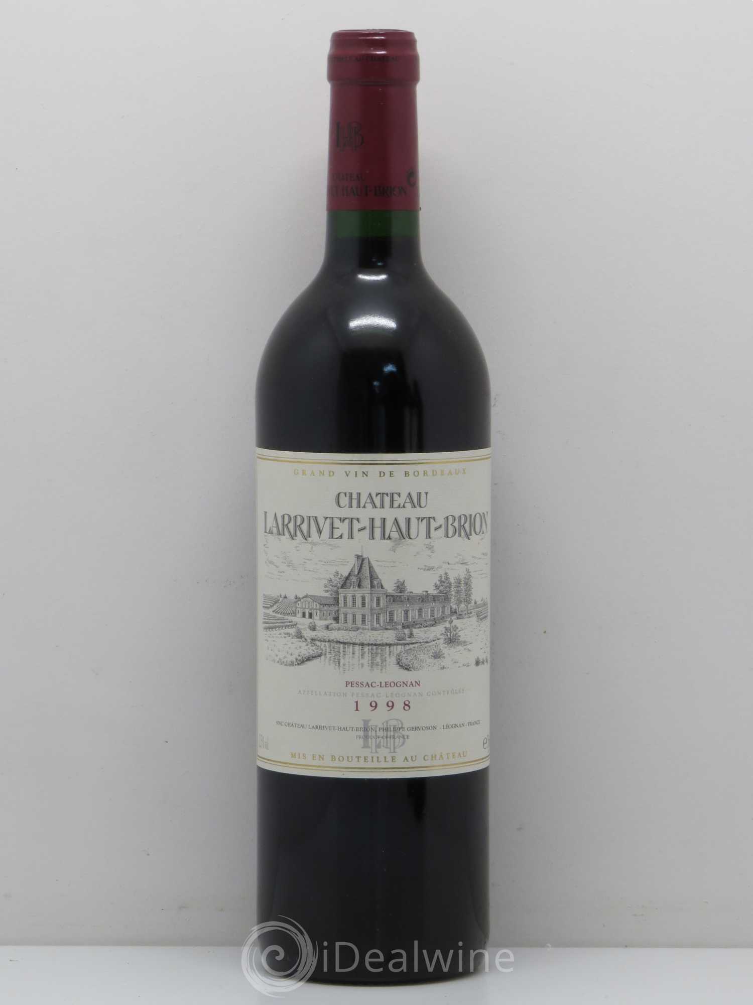 Château Larrivet Haut-Brion 1998 - Lot de 1 bouteille - 0