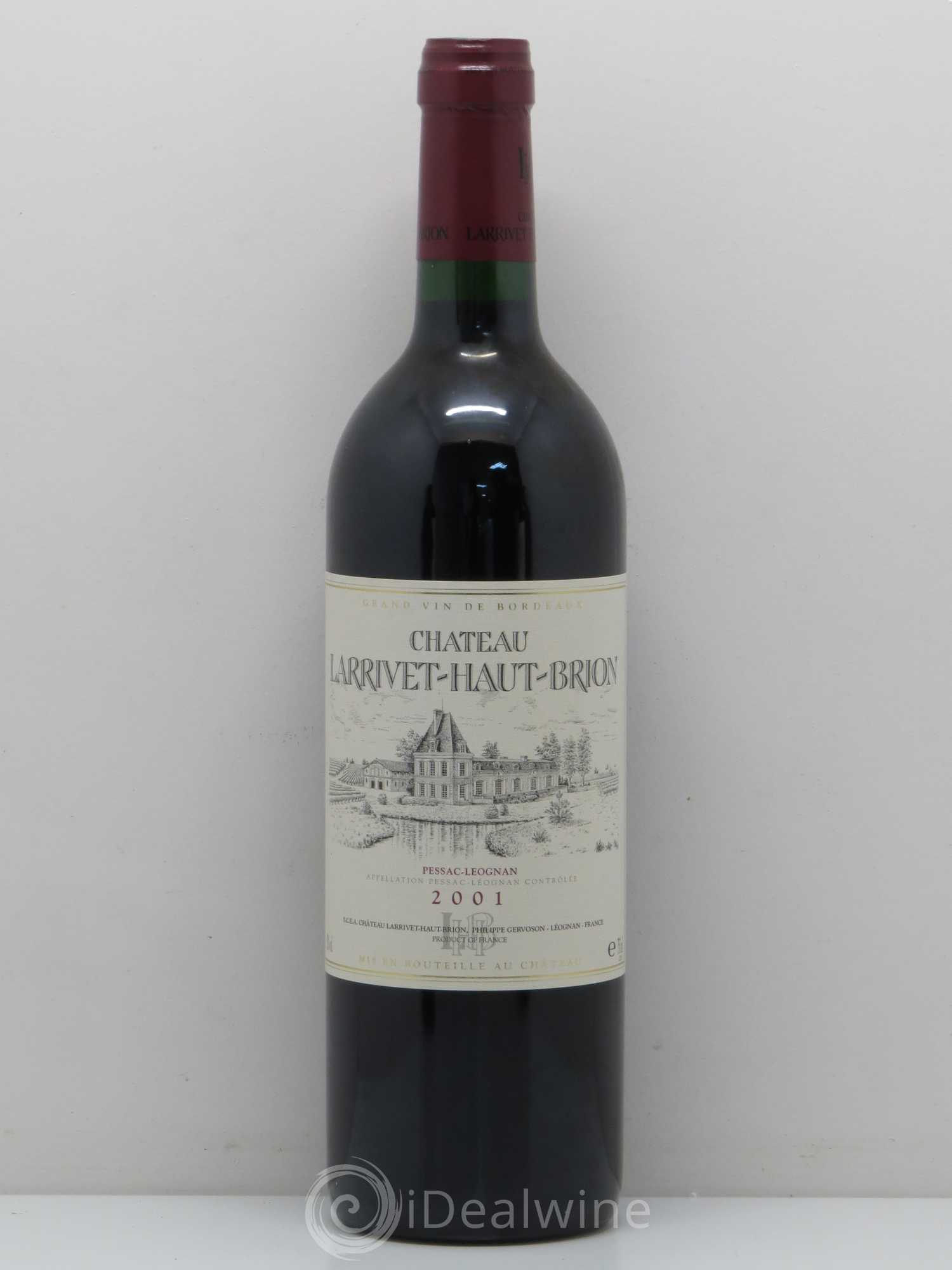 Château Larrivet Haut-Brion 2001 - Lot de 1 bouteille - 0