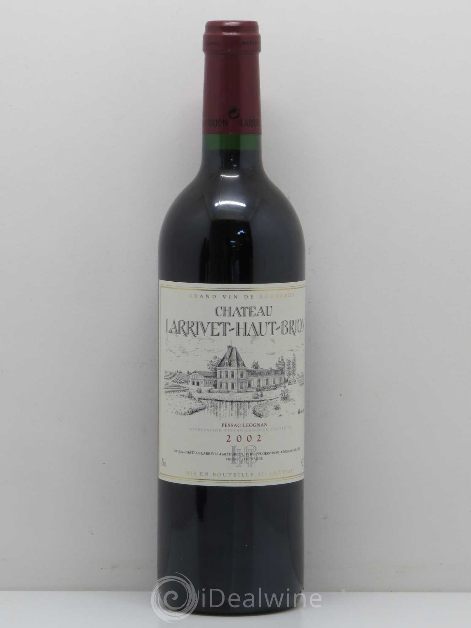 Château Larrivet Haut-Brion 2002 - Lot de 1 bouteille - 0