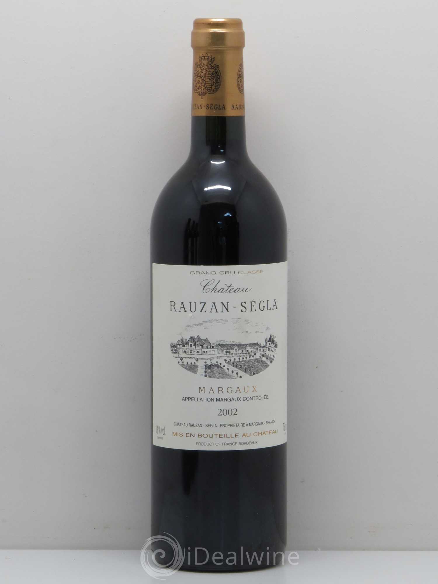 Château Rauzan Ségla Grand Cru Classé 2002 - Lot de 1 bouteille - 0