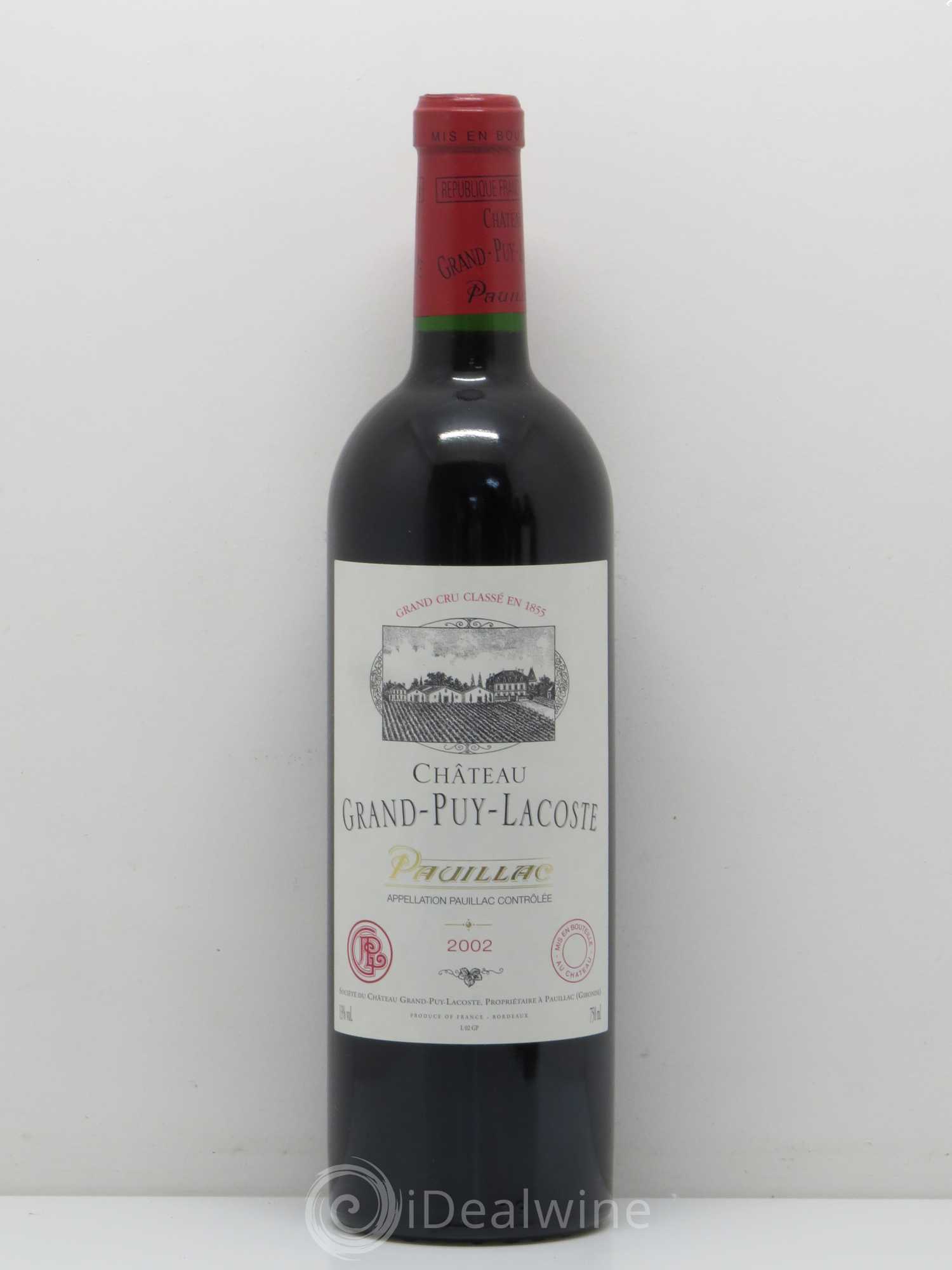 Château Grand Puy Lacoste 5ème Grand Cru Classé 2002 - Lot de 1 bouteille - 0