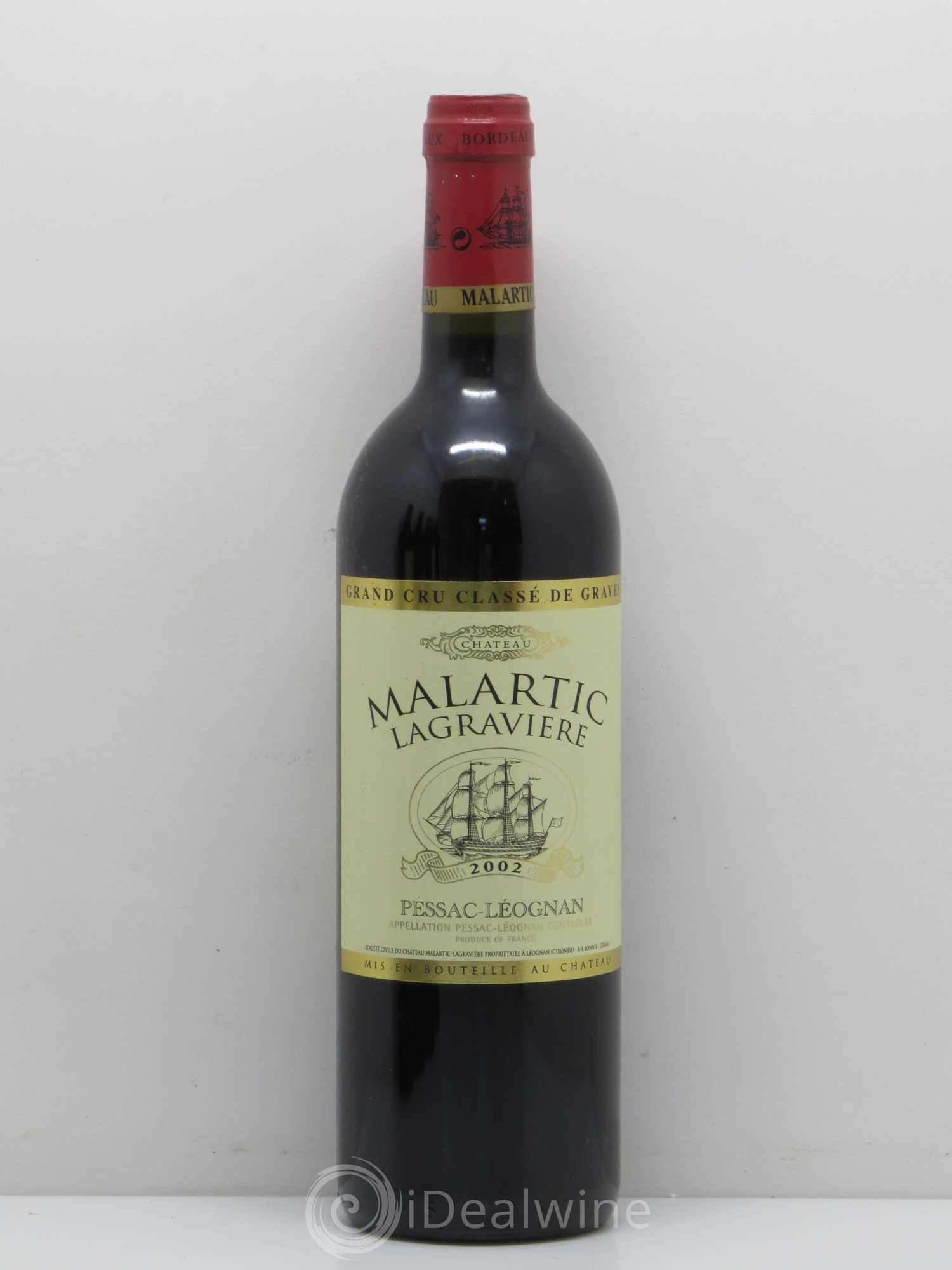 Château Malartic-Lagravière Cru Classé de Graves 2002 - Lot de 1 bouteille - 0