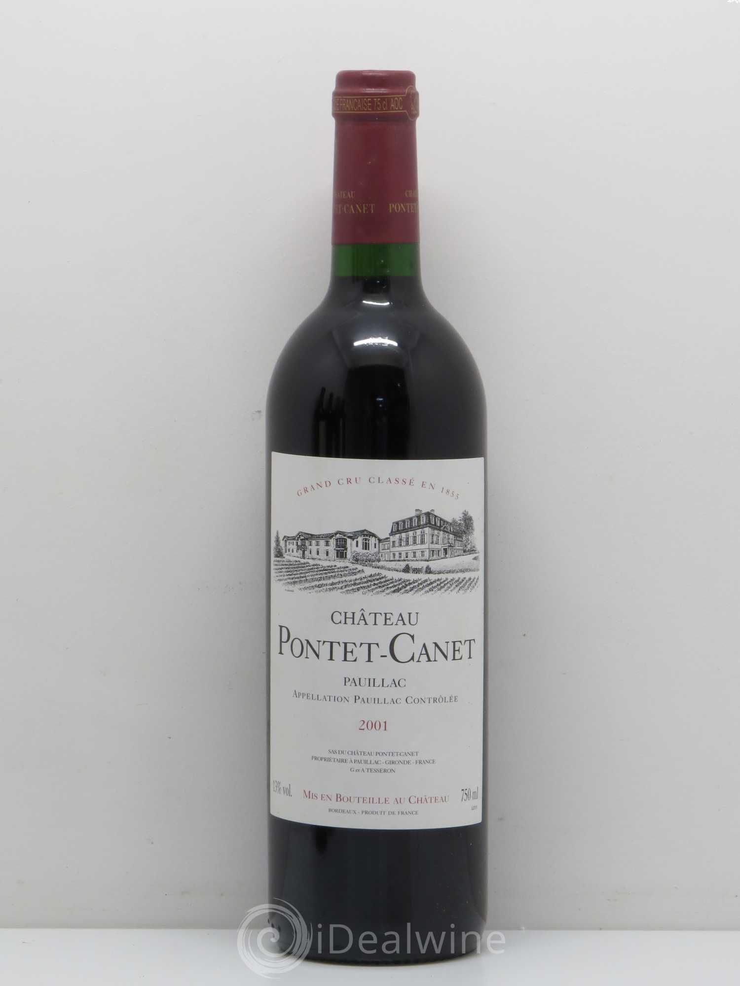 Château Pontet Canet 5ème Grand Cru Classé 2001 - Lot de 1 bouteille - 0