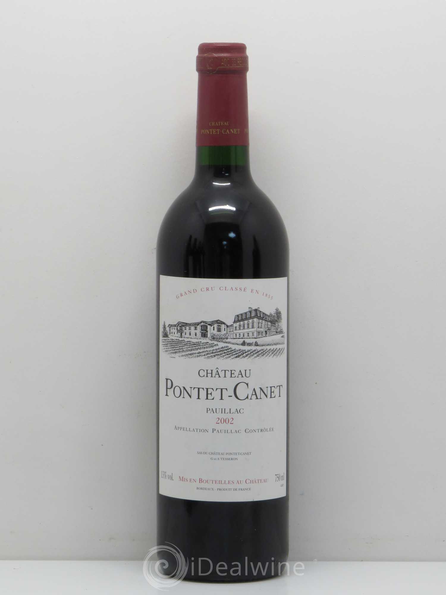 Château Pontet Canet 5ème Grand Cru Classé 2002 - Lot de 1 bouteille - 0