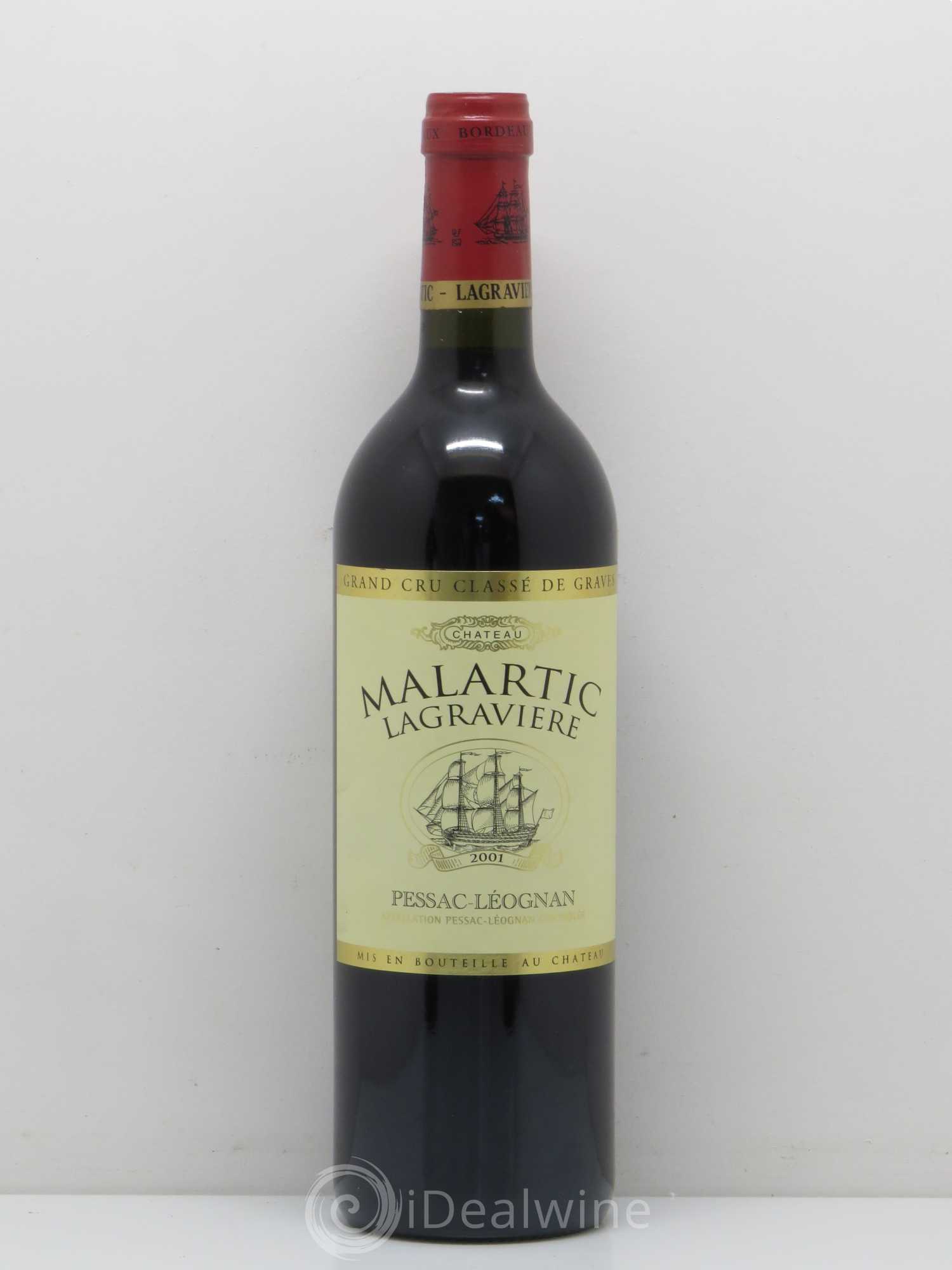 Château Malartic-Lagravière Cru Classé de Graves 2001 - Lot de 1 bouteille - 0