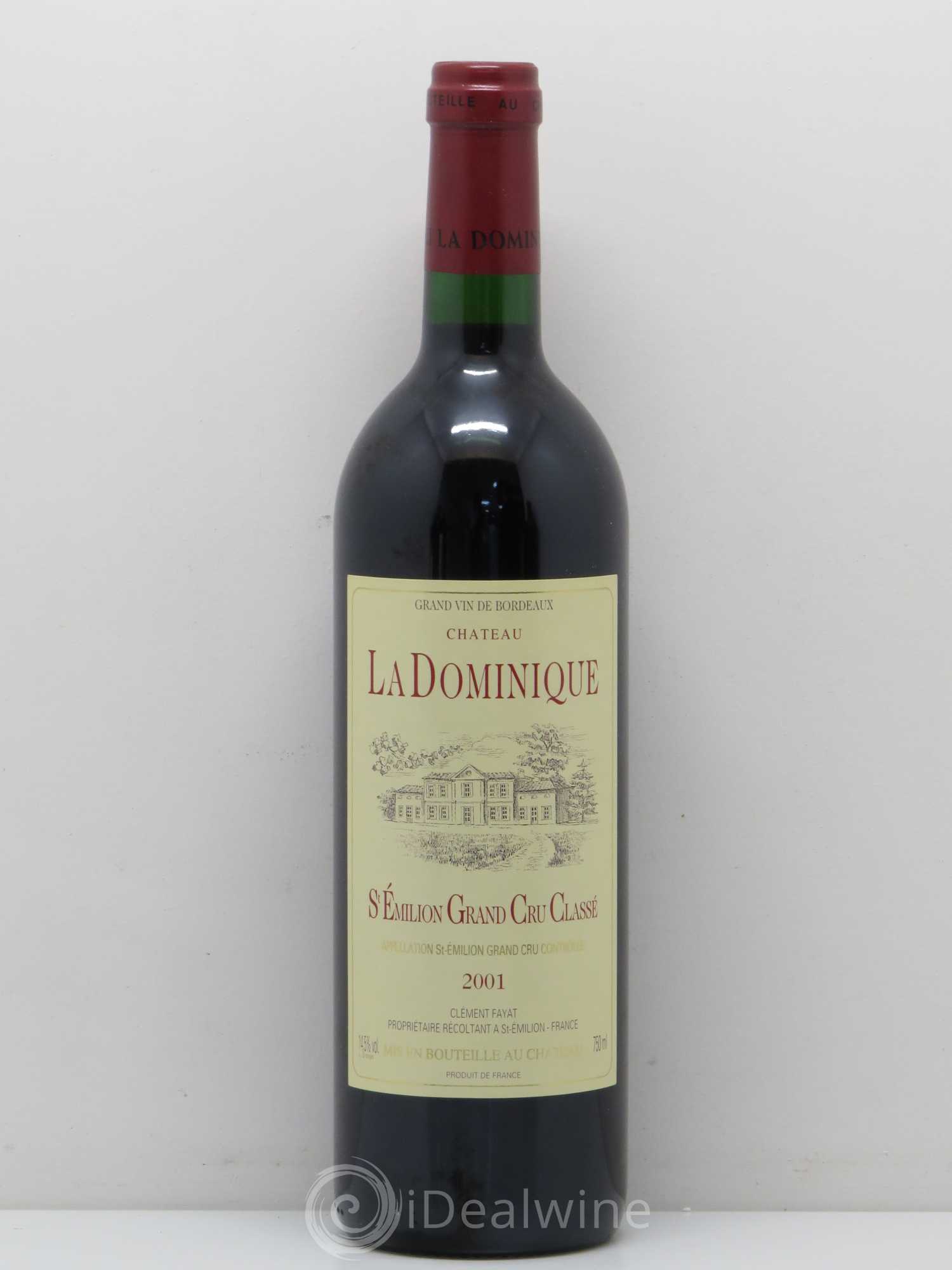 Château la Dominique Grand Cru Classé 2001 - Lot de 1 bouteille - 0