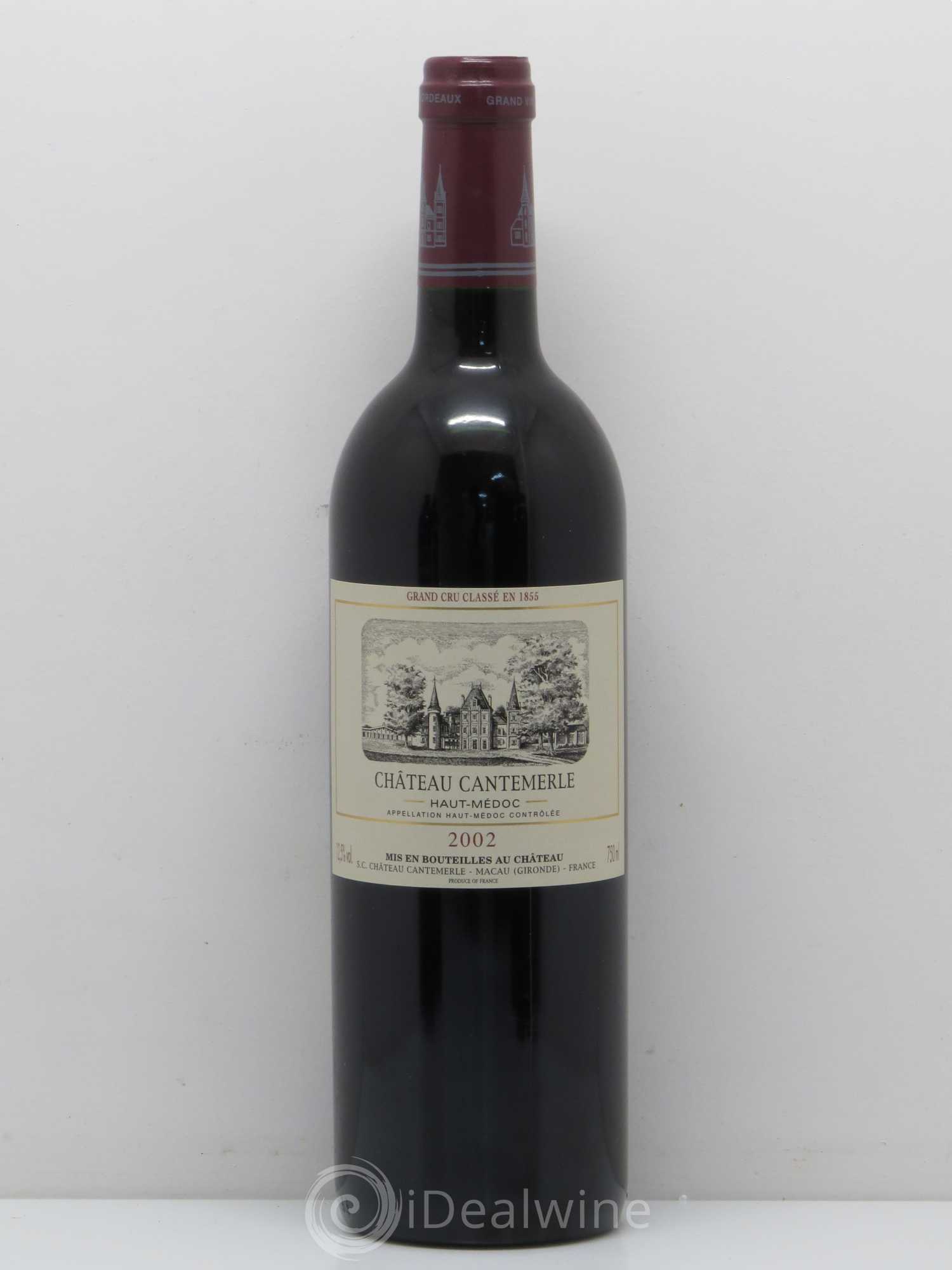 Château Cantemerle 5ème Grand Cru Classé 2002 - Lot de 1 bouteille - 0