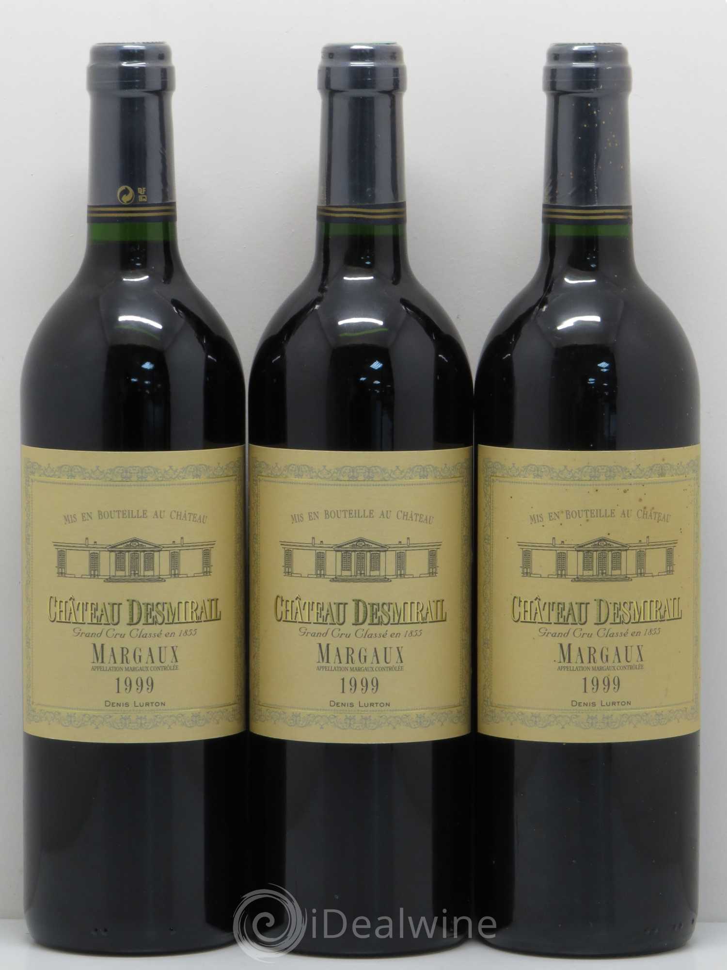 Château Desmirail 3ème Grand Cru Classé 1999 - Lot de 3 bouteilles - 0