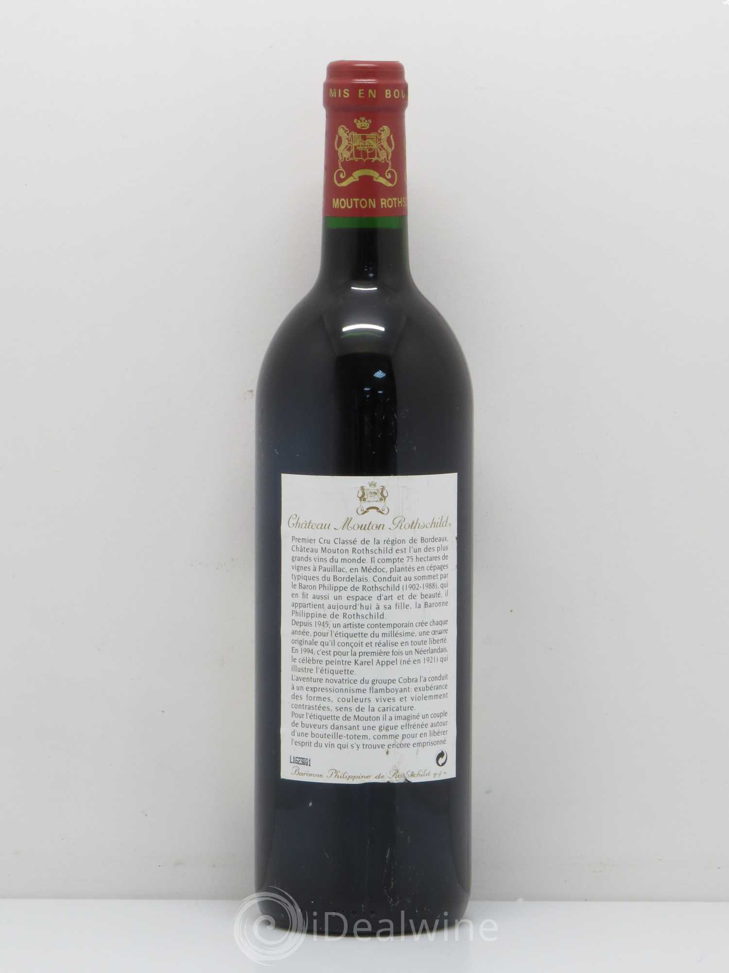 Château Mouton Rothschild 1er Grand Cru Classé 1994 - Lot de 1 bouteille - 1