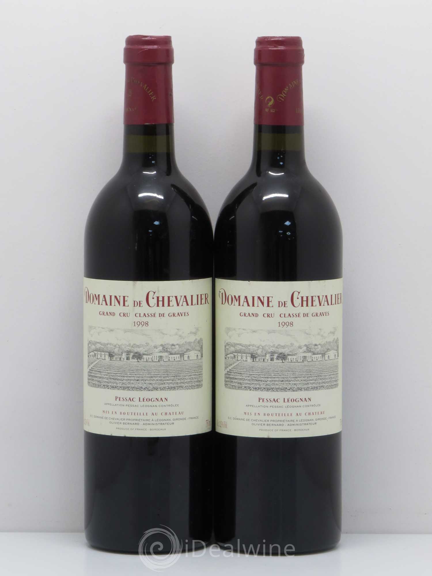 Domaine de Chevalier Cru Classé de Graves 1998 - Lot de 2 bouteilles - 0