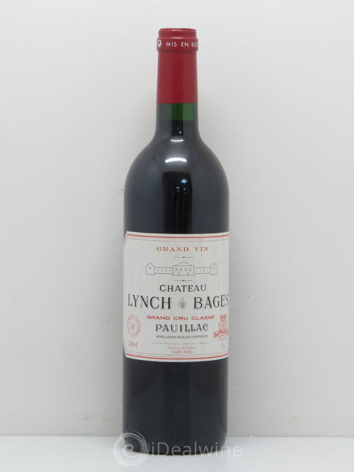 Château Lynch Bages 5ème Grand Cru Classé 2001 - Lot de 1 bouteille - 0