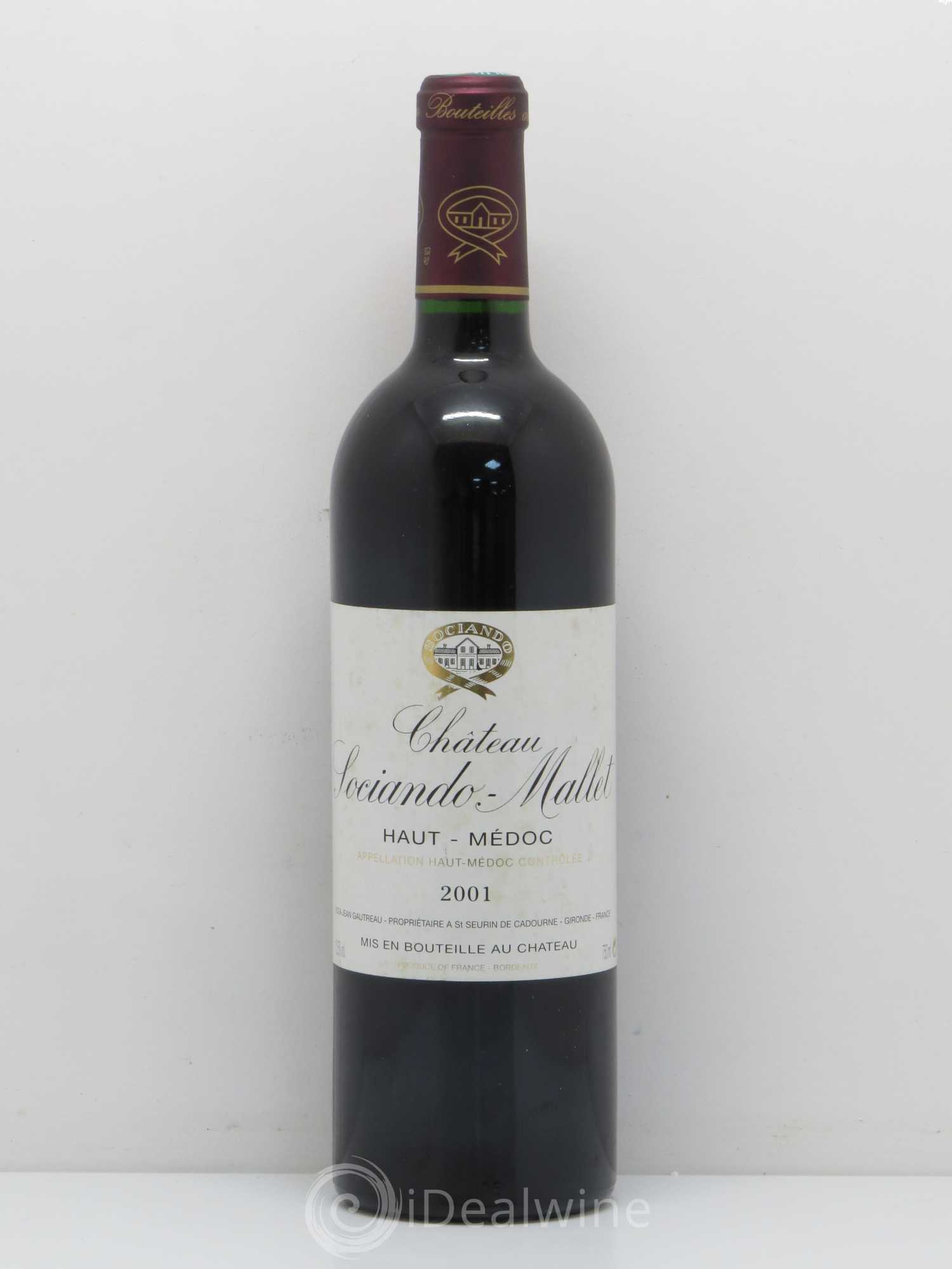 Château Sociando Mallet 2001 - Lot de 1 bouteille - 0