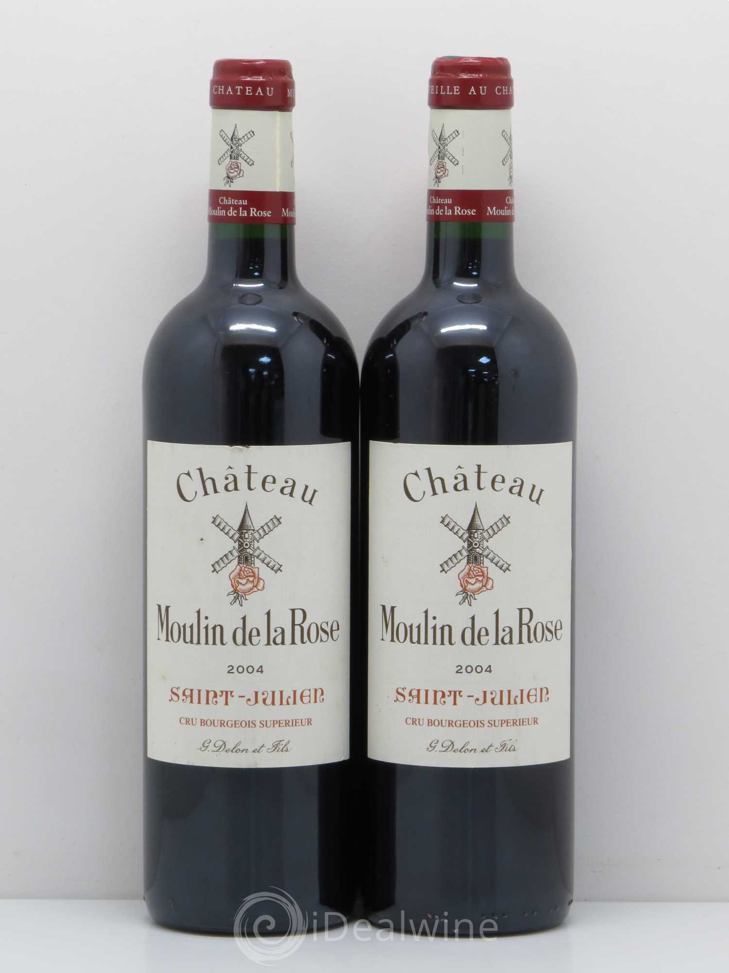 Château Moulin de la Rose Cru Bourgeois 2004 - Lot de 2 bouteilles - 0