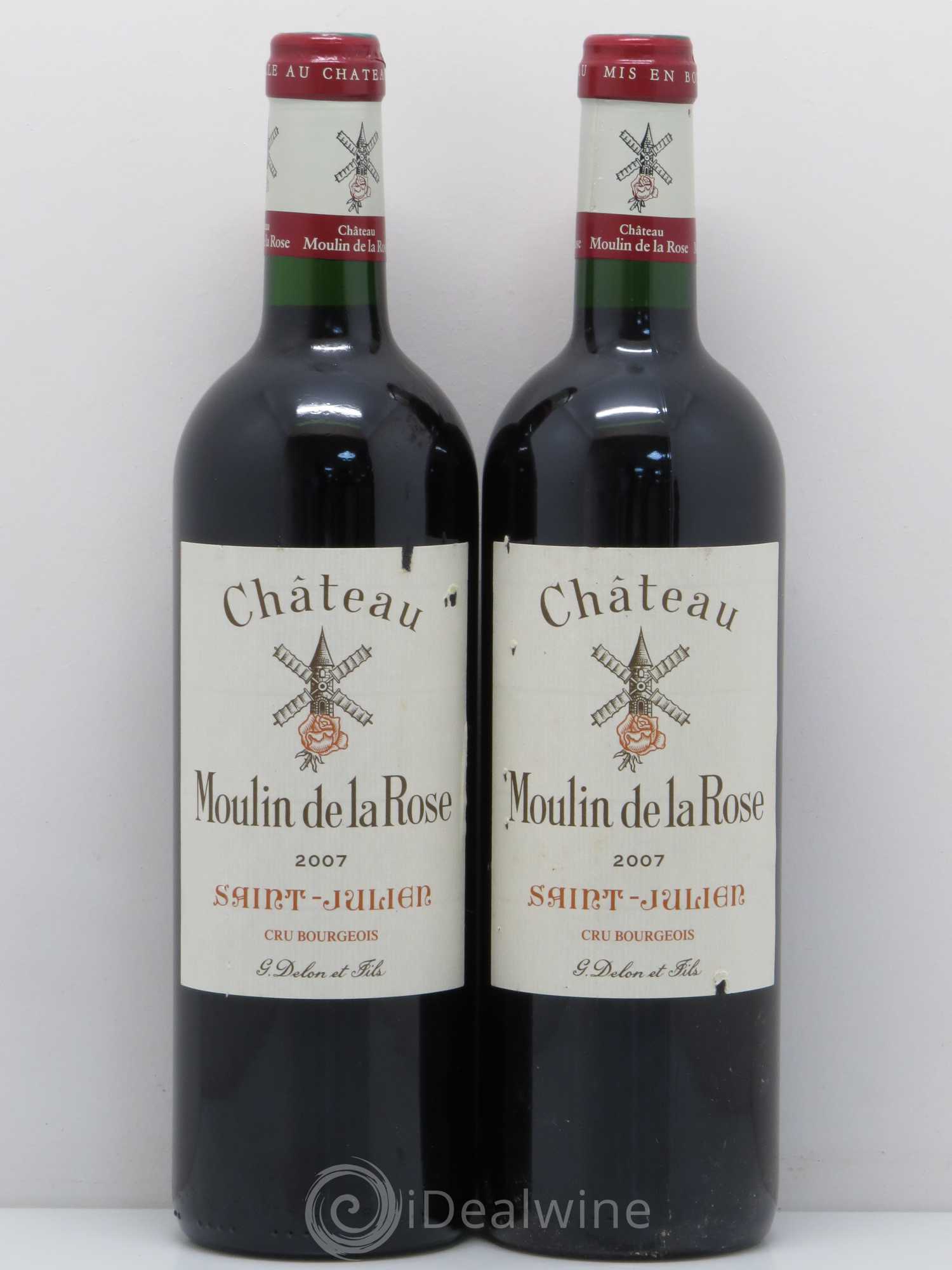 Château Moulin de la Rose Cru Bourgeois 2007 - Lot de 2 bouteilles - 0