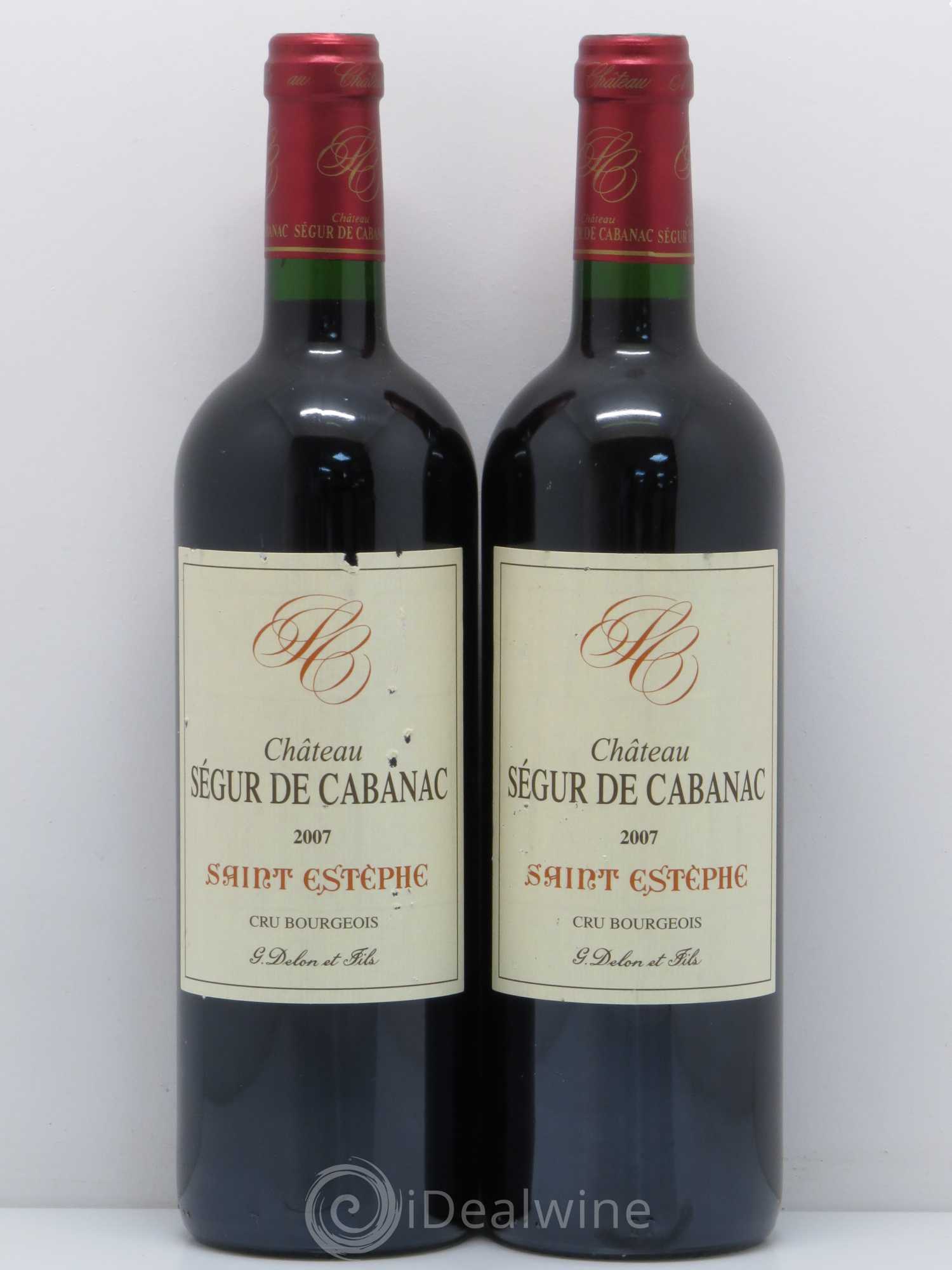 Château Ségur de Cabanac Cru Bourgeois 2007 - Lot de 2 bouteilles - 0