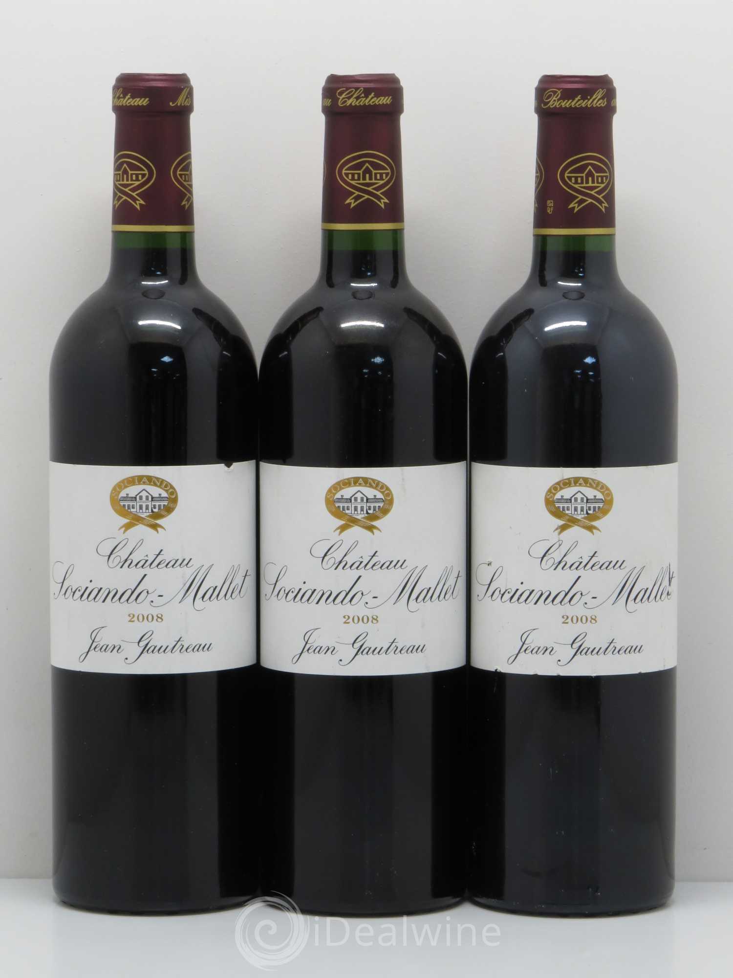 Château Sociando Mallet 2008 - Lot de 6 bouteilles - 2