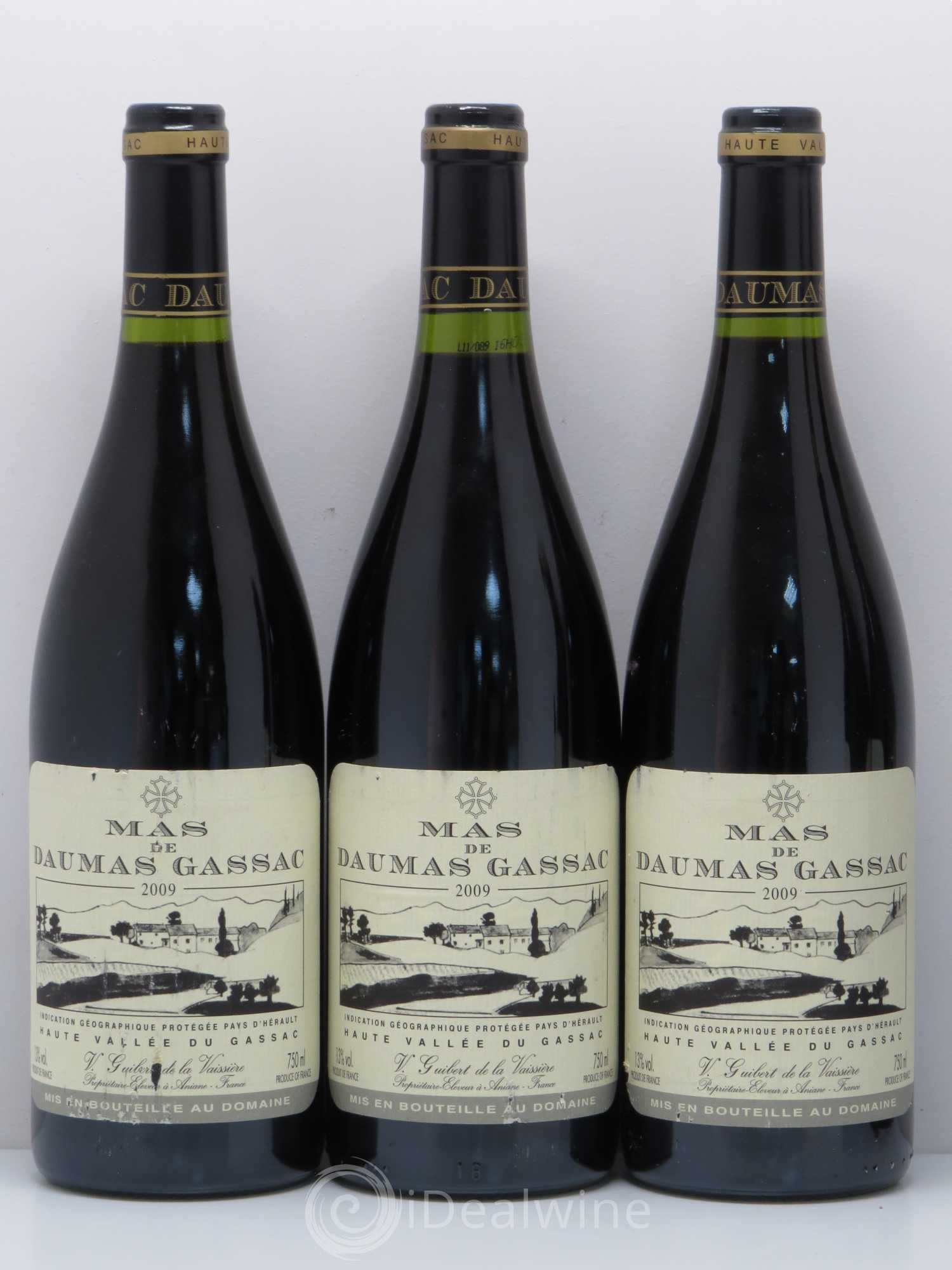 Saint-Guilhem-le-Désert - Cité d'Aniane Mas Daumas Gassac Famille Guibert de La Vaissière 2009 - Lot de 5 bouteilles - 1