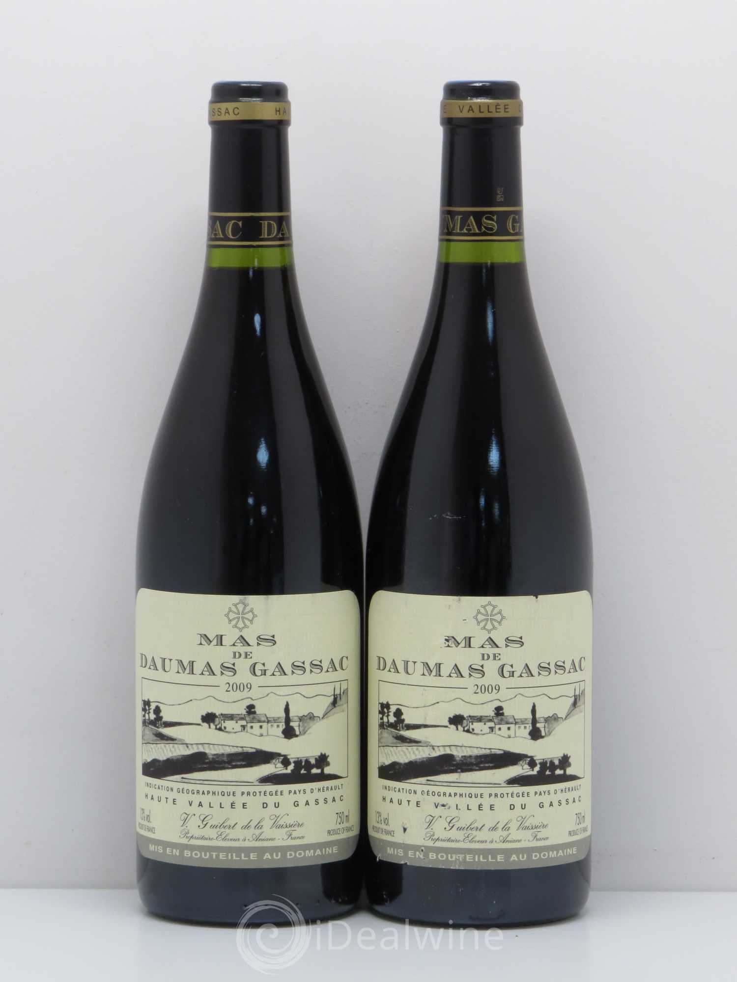 Saint-Guilhem-le-Désert - Cité d'Aniane Mas Daumas Gassac Famille Guibert de La Vaissière 2009 - Lot de 5 bouteilles - 2