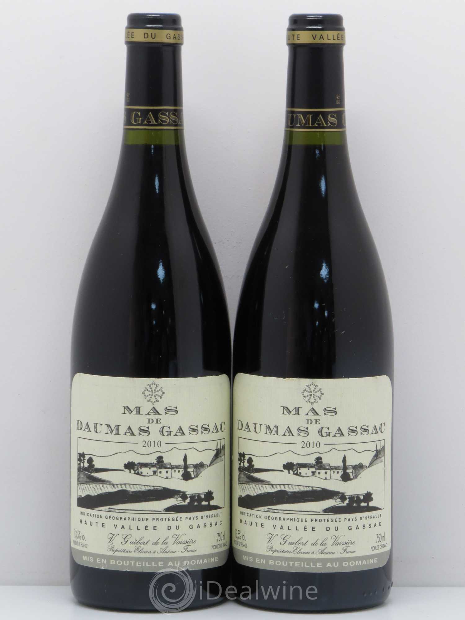 Saint-Guilhem-le-Désert - Cité d'Aniane Mas Daumas Gassac Famille Guibert de La Vaissière 2010 - Lot de 5 bouteilles - 2