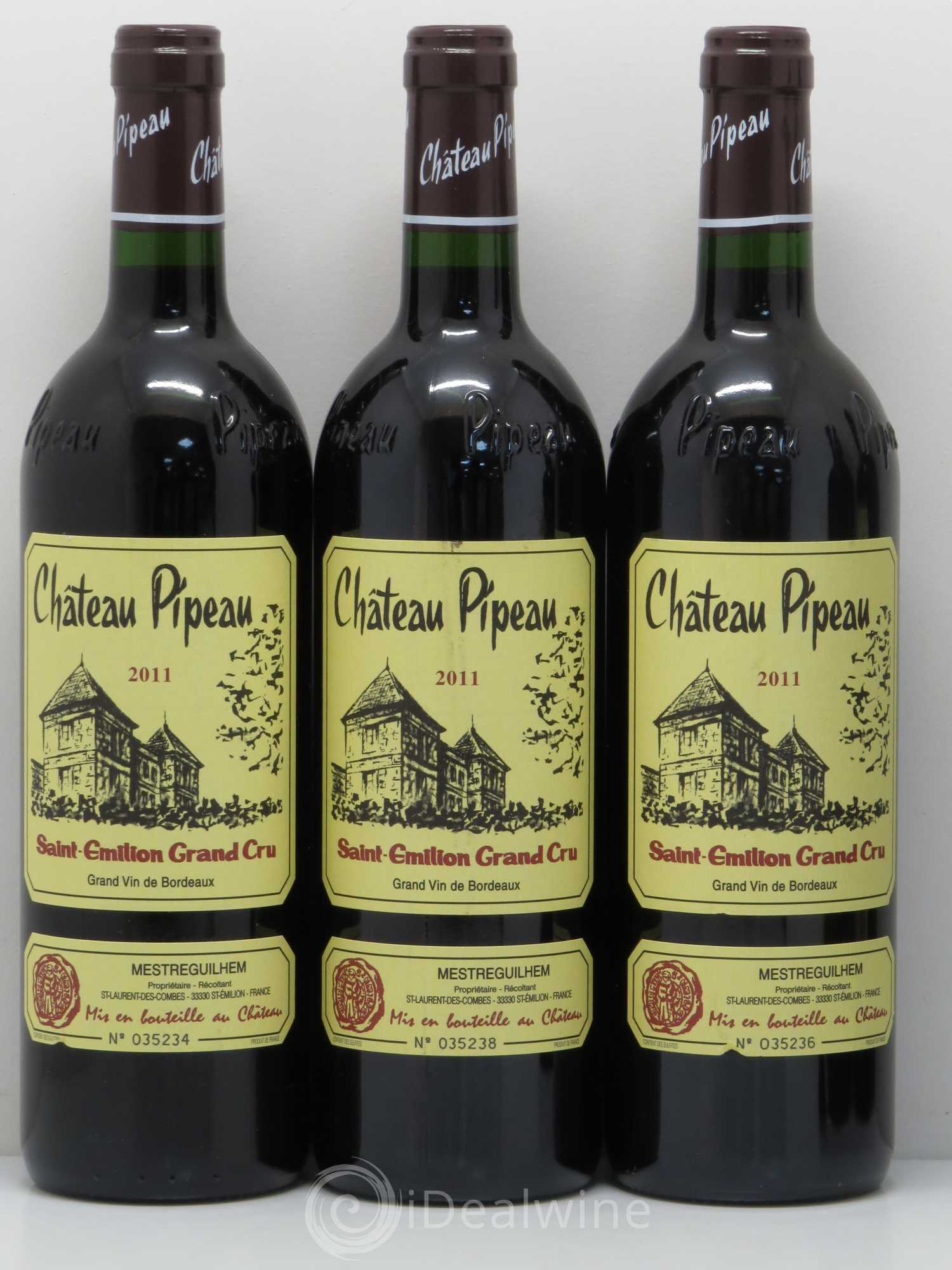 Château Pipeau 2011 - Lot of 5 bottles - 1