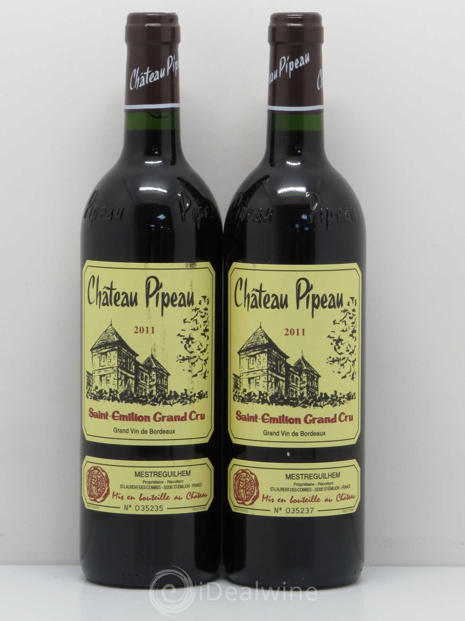 Château Pipeau 2011 - Lot of 5 bottles - 2