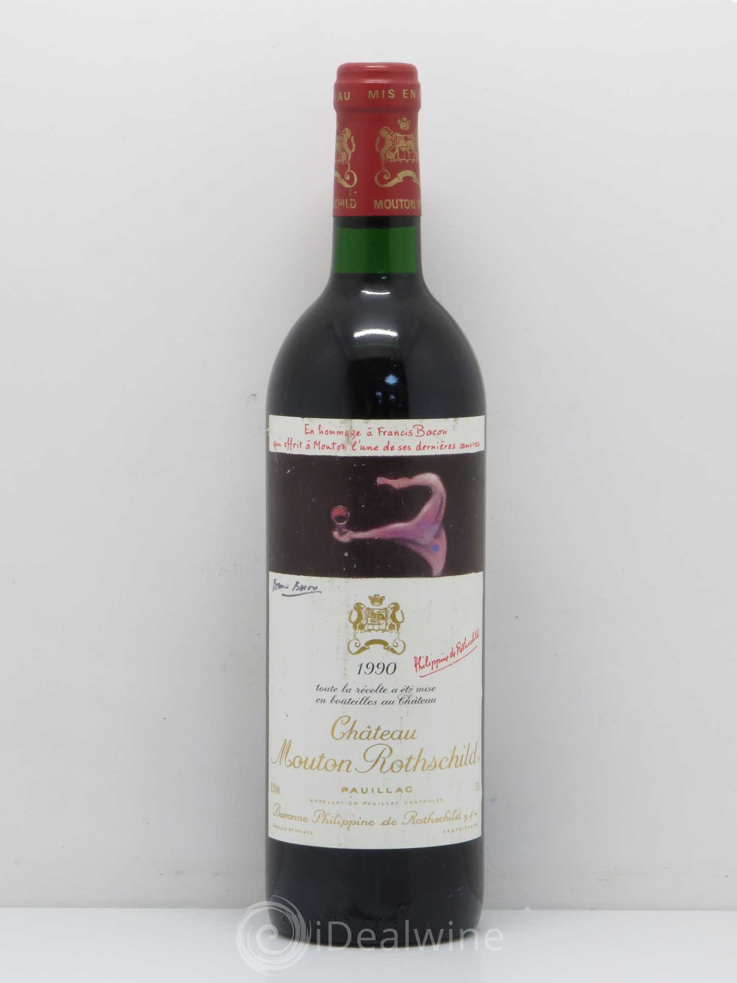Château Mouton Rothschild 1er Grand Cru Classé 1990 - Lot de 1 bouteille - 0
