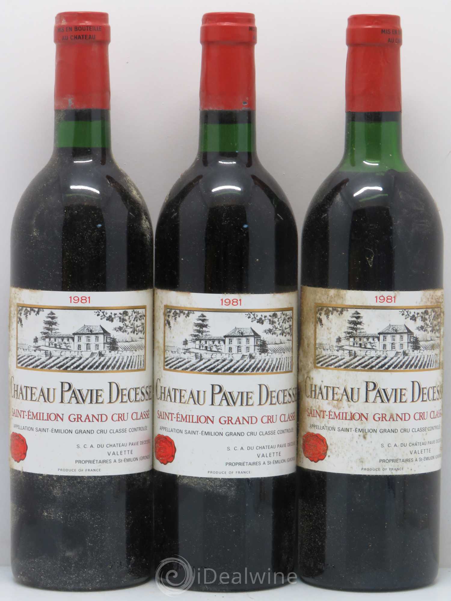 Château Pavie Decesse Grand Cru Classé 1981 - Lot de 6 bouteilles - 1