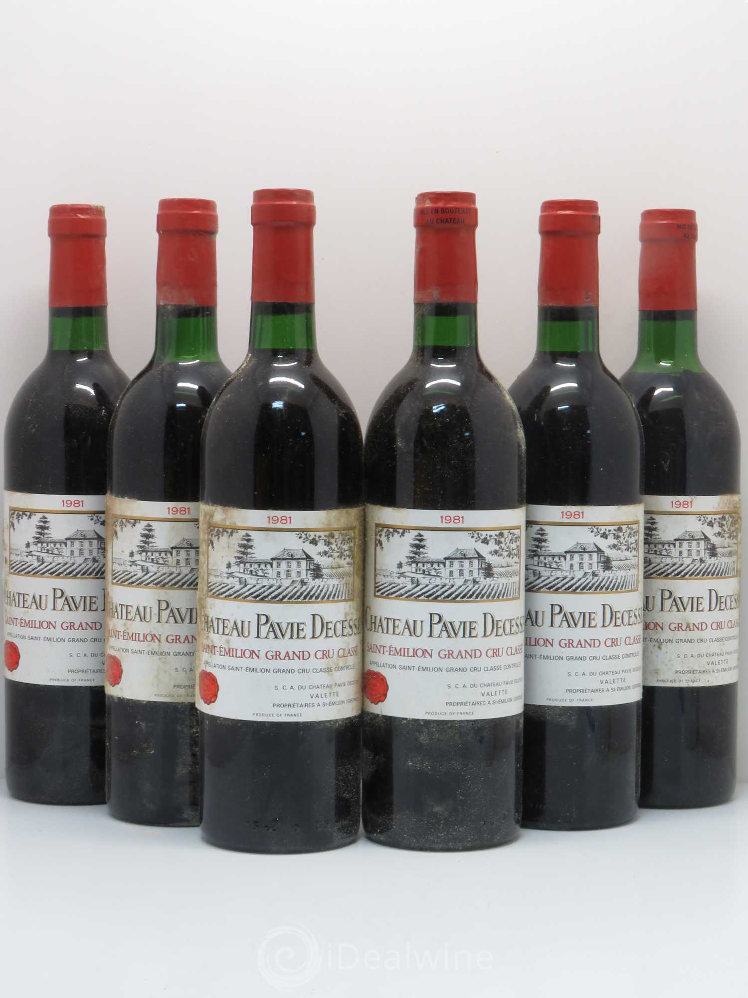 Château Pavie Decesse Grand Cru Classé 1981 - Lot de 6 bouteilles - 0