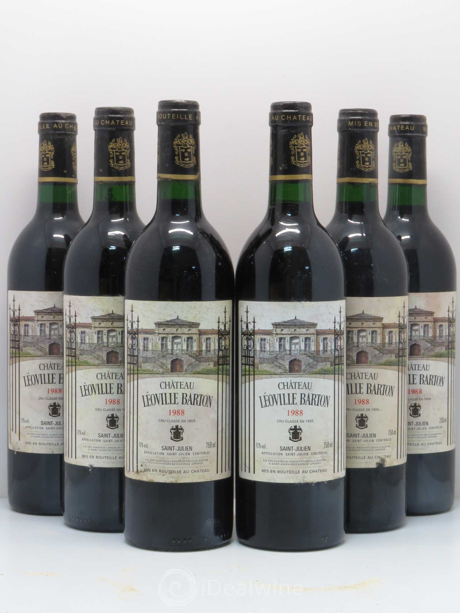 Château Léoville Barton 2ème Grand Cru Classé 1988 - Lot de 6 bouteilles - 0