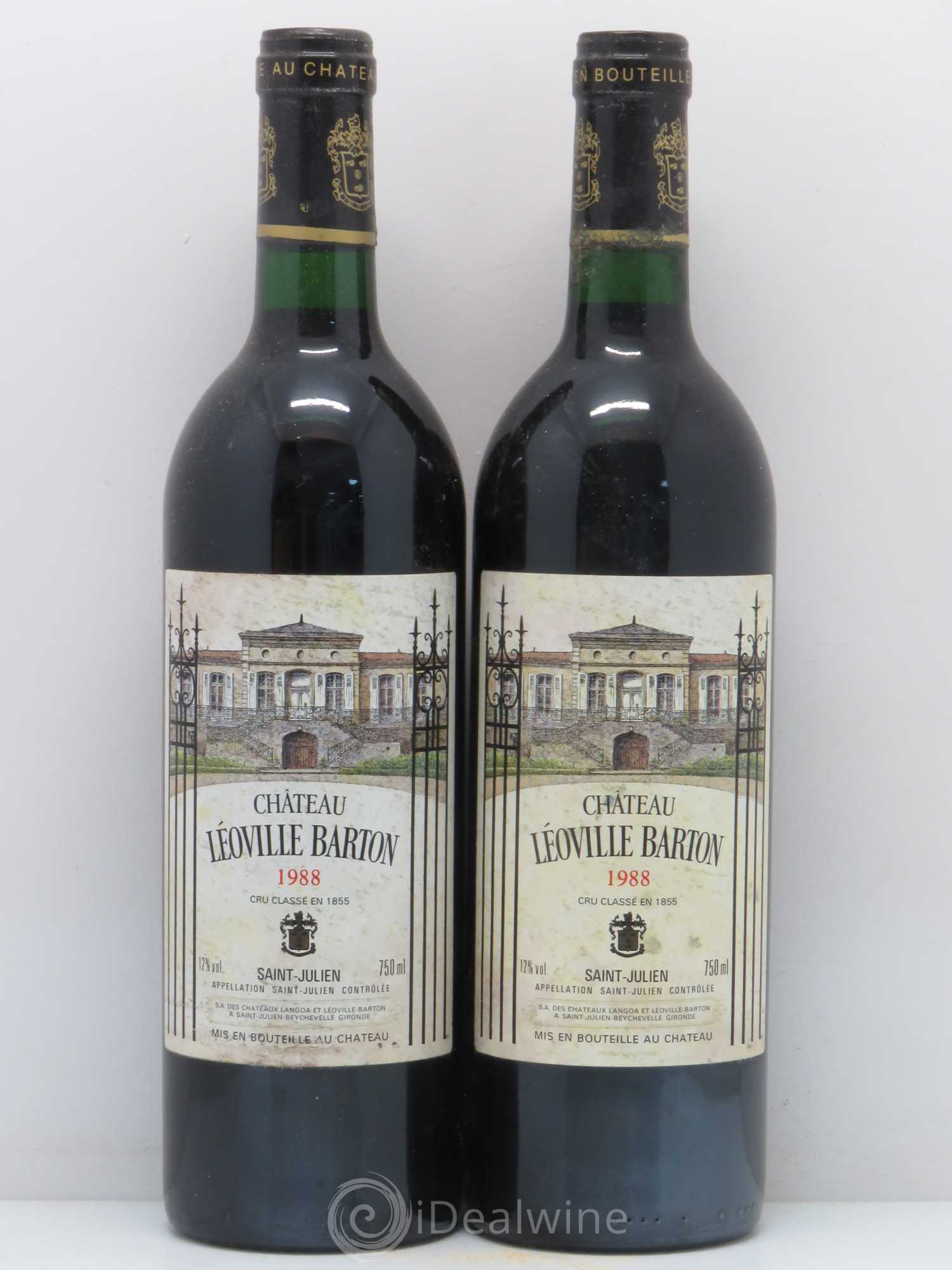 Château Léoville Barton 2ème Grand Cru Classé 1988 - Lot de 5 bouteilles - 2