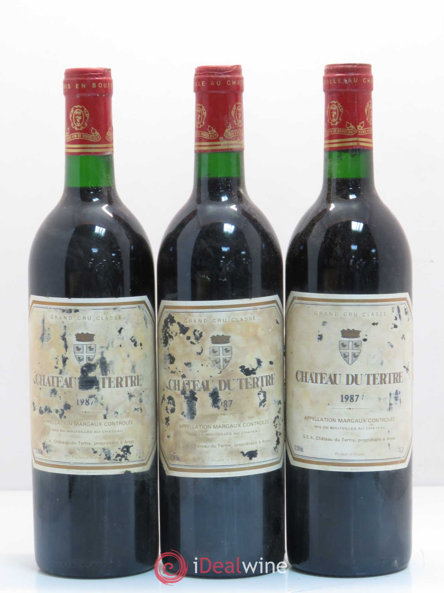 Château du Tertre 5ème Grand Cru Classé 1987 - Lot de 12 bouteilles - 3
