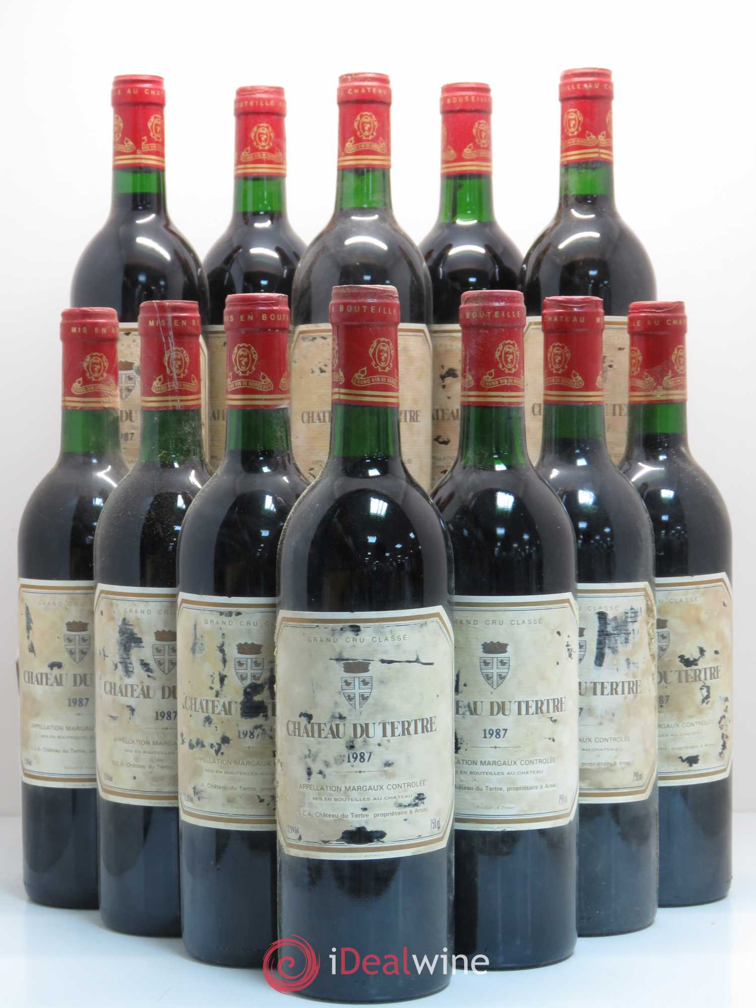 Château du Tertre 5ème Grand Cru Classé 1987 - Lot de 12 bouteilles - 0
