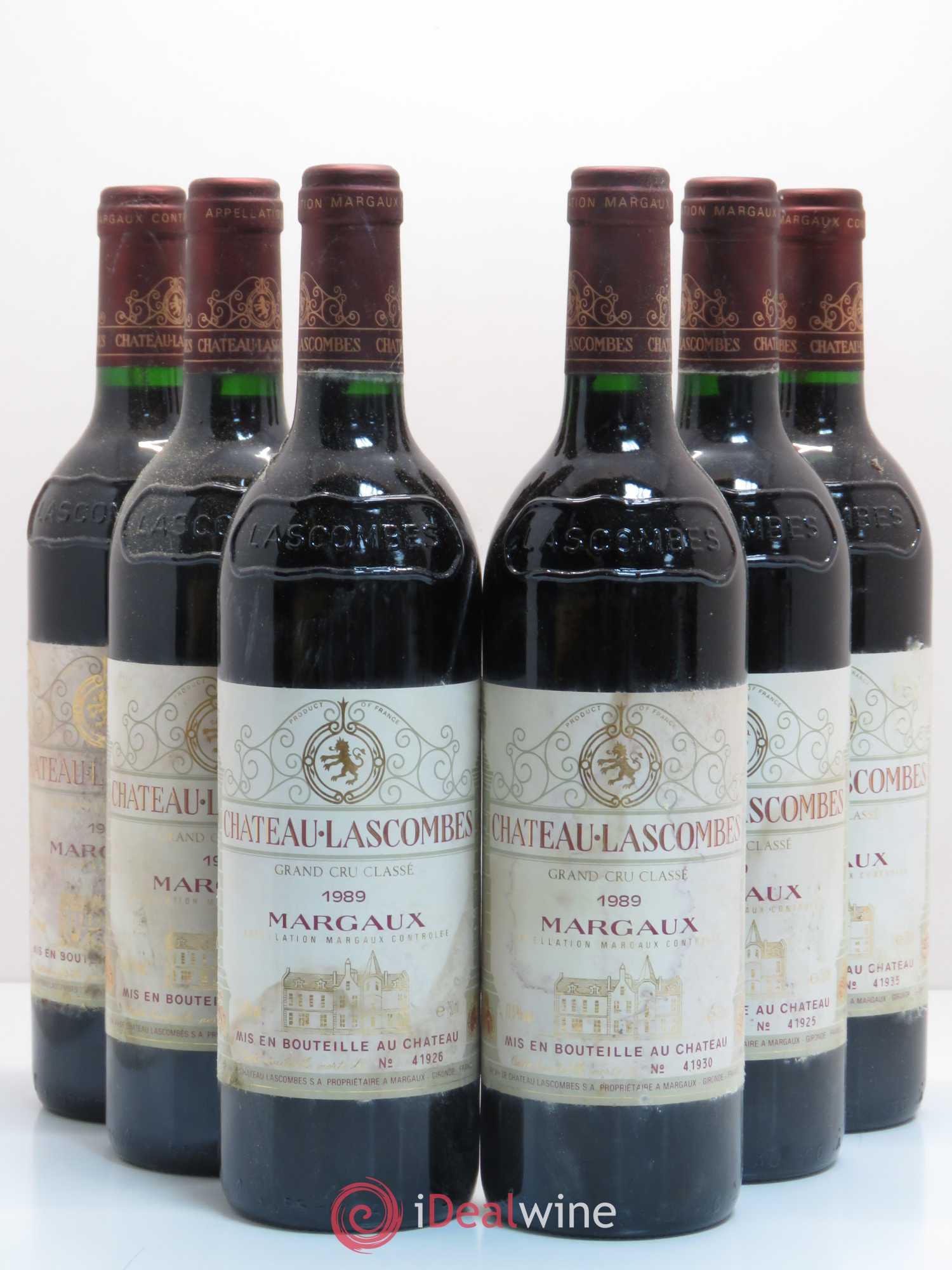 Château Lascombes 2ème Grand Cru Classé 1989 - Lot de 6 bouteilles - 0