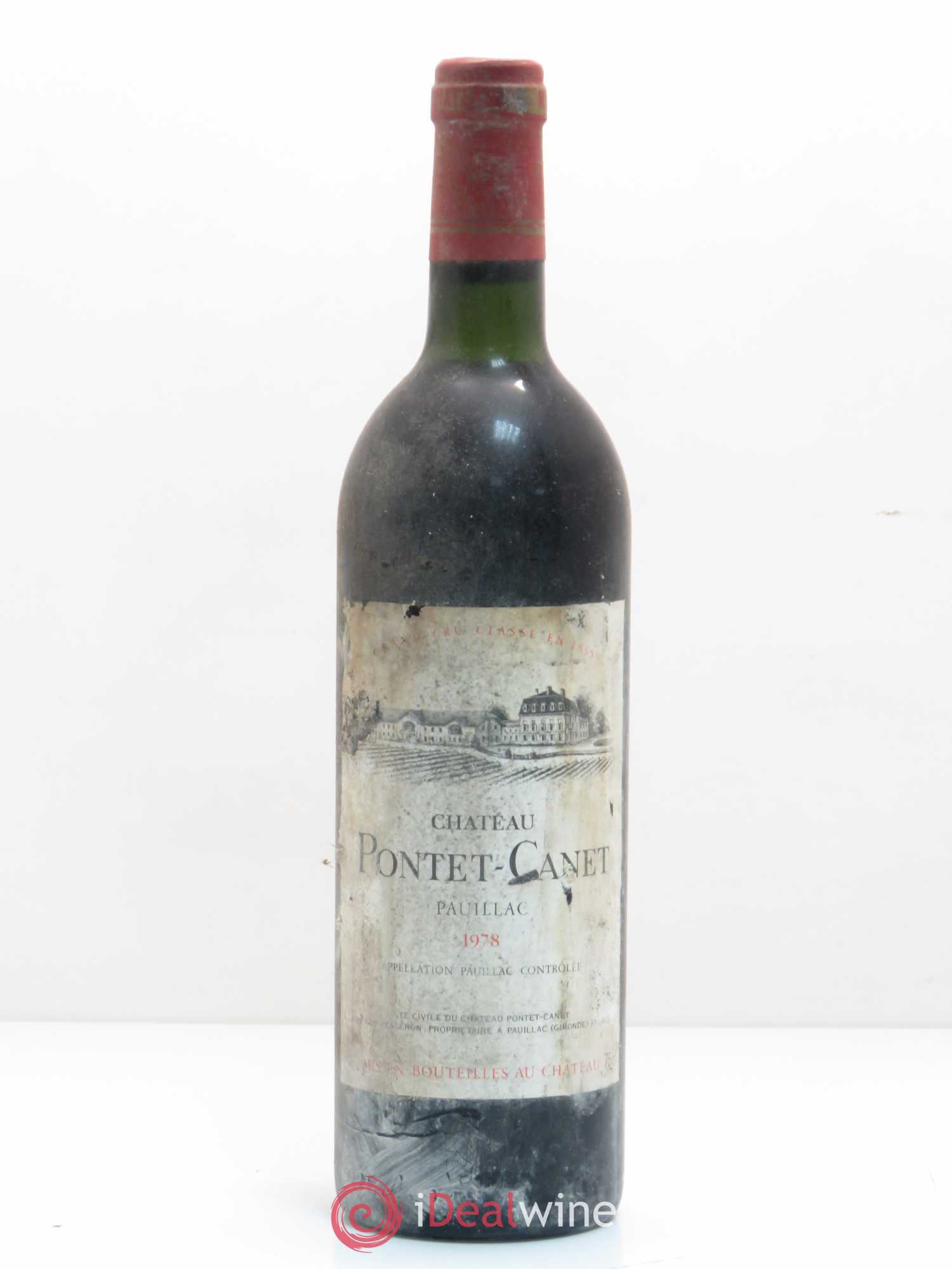 Château Pontet Canet 5ème Grand Cru Classé 1978 - Lot de 1 bouteille - 0