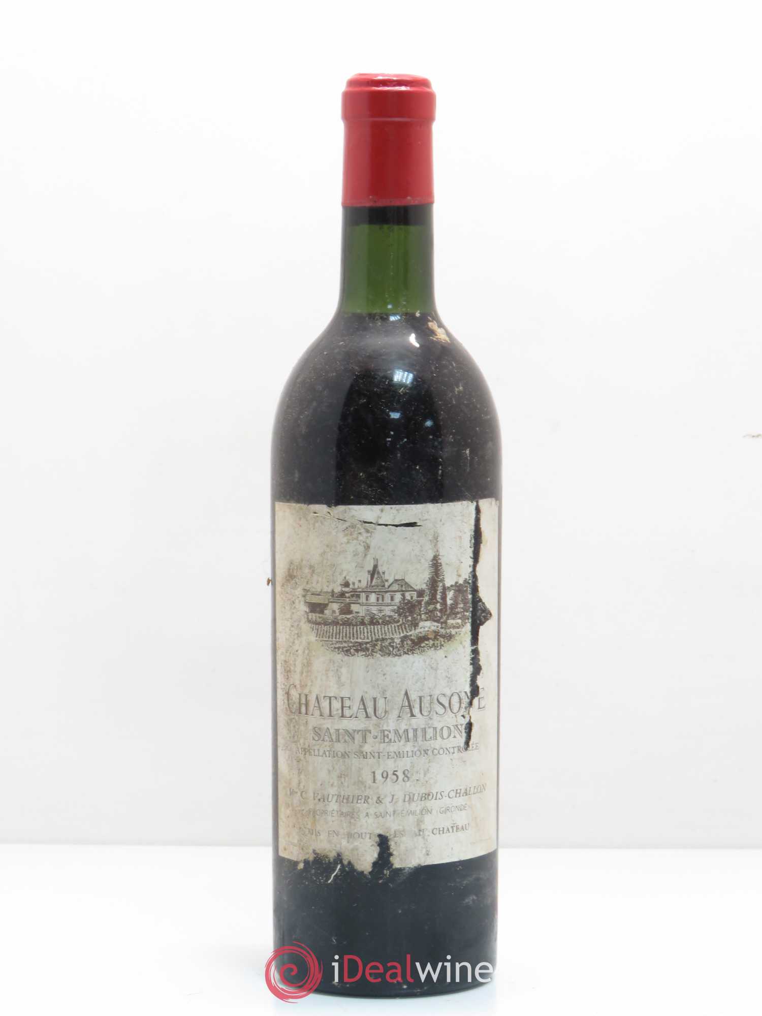 Château Ausone 1er Grand Cru Classé A 1958 - Lot de 1 bouteille - 0
