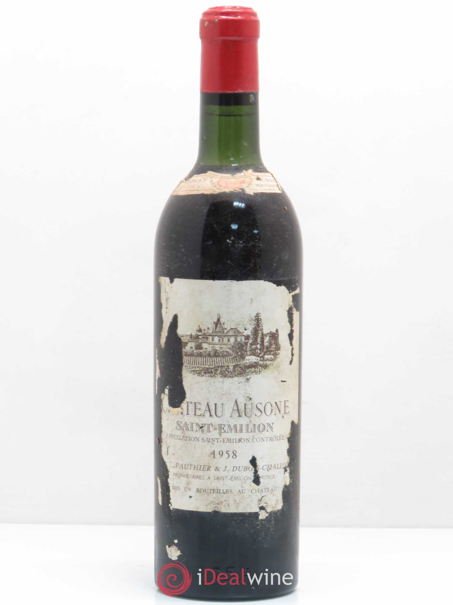 Château Ausone 1er Grand Cru Classé A 1958 - Lot de 1 bouteille - 0