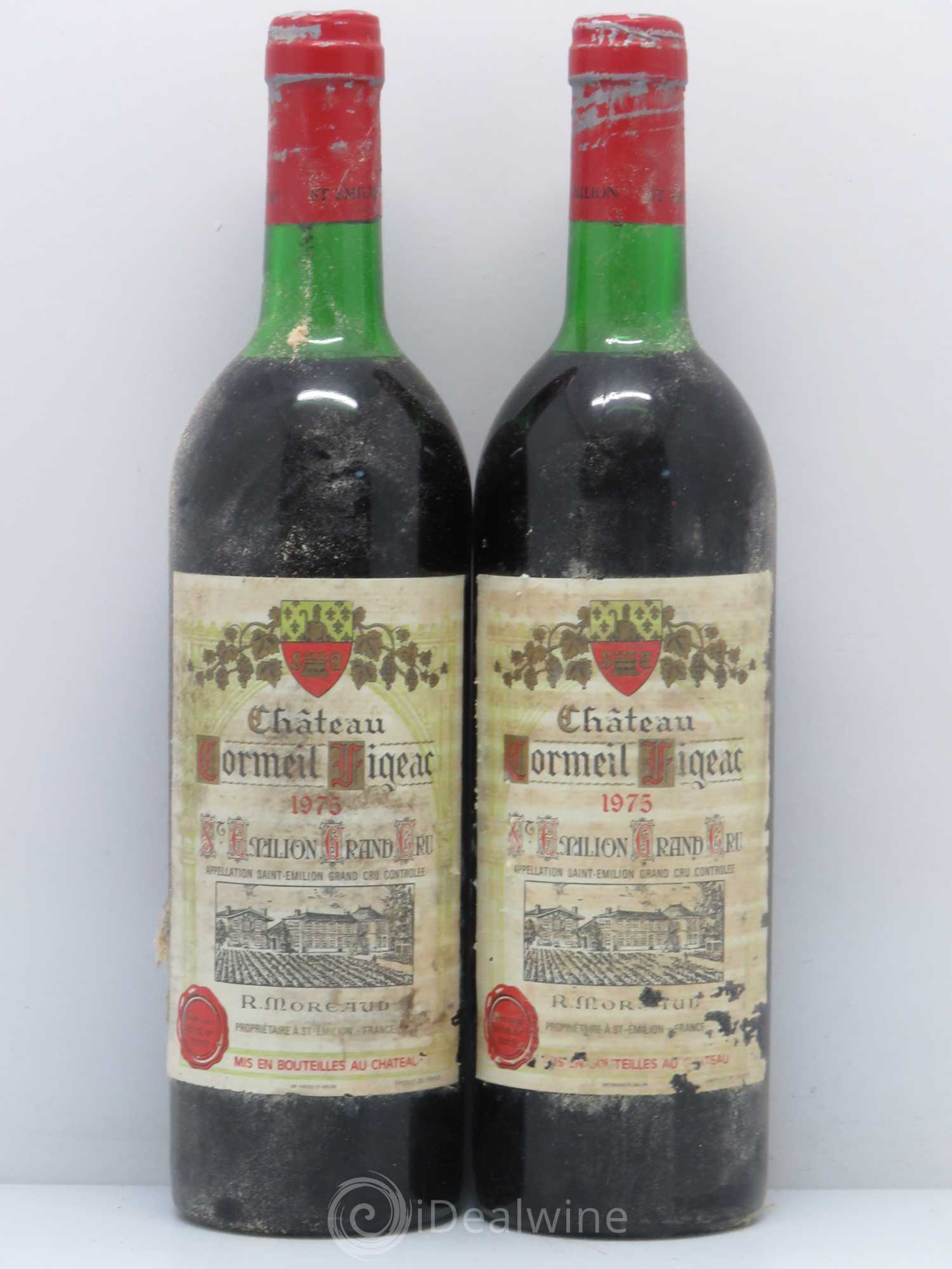 Château Cormeil Figeac 1975 - Lot de 2 bouteilles - 0
