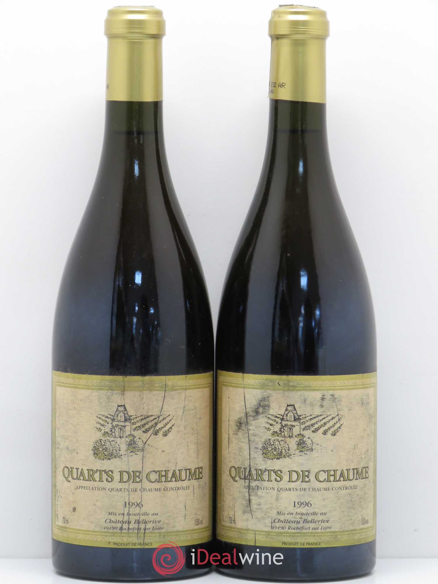 Quarts de Chaume Château de Bellerive 1996 - Lotto di 2 bottiglie - 0