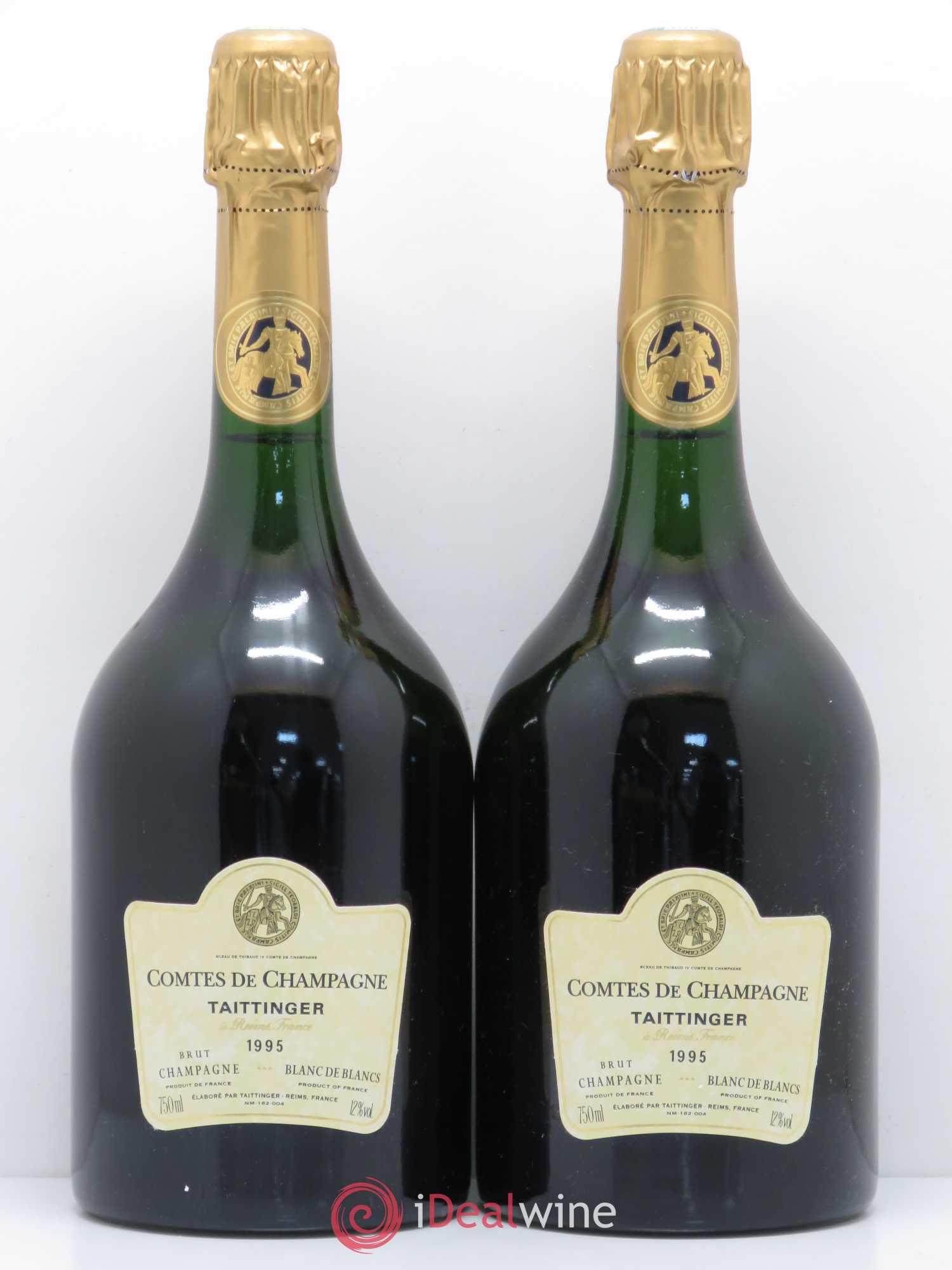 Comtes de Champagne Taittinger 1995 - Lot de 2 bouteilles - 0