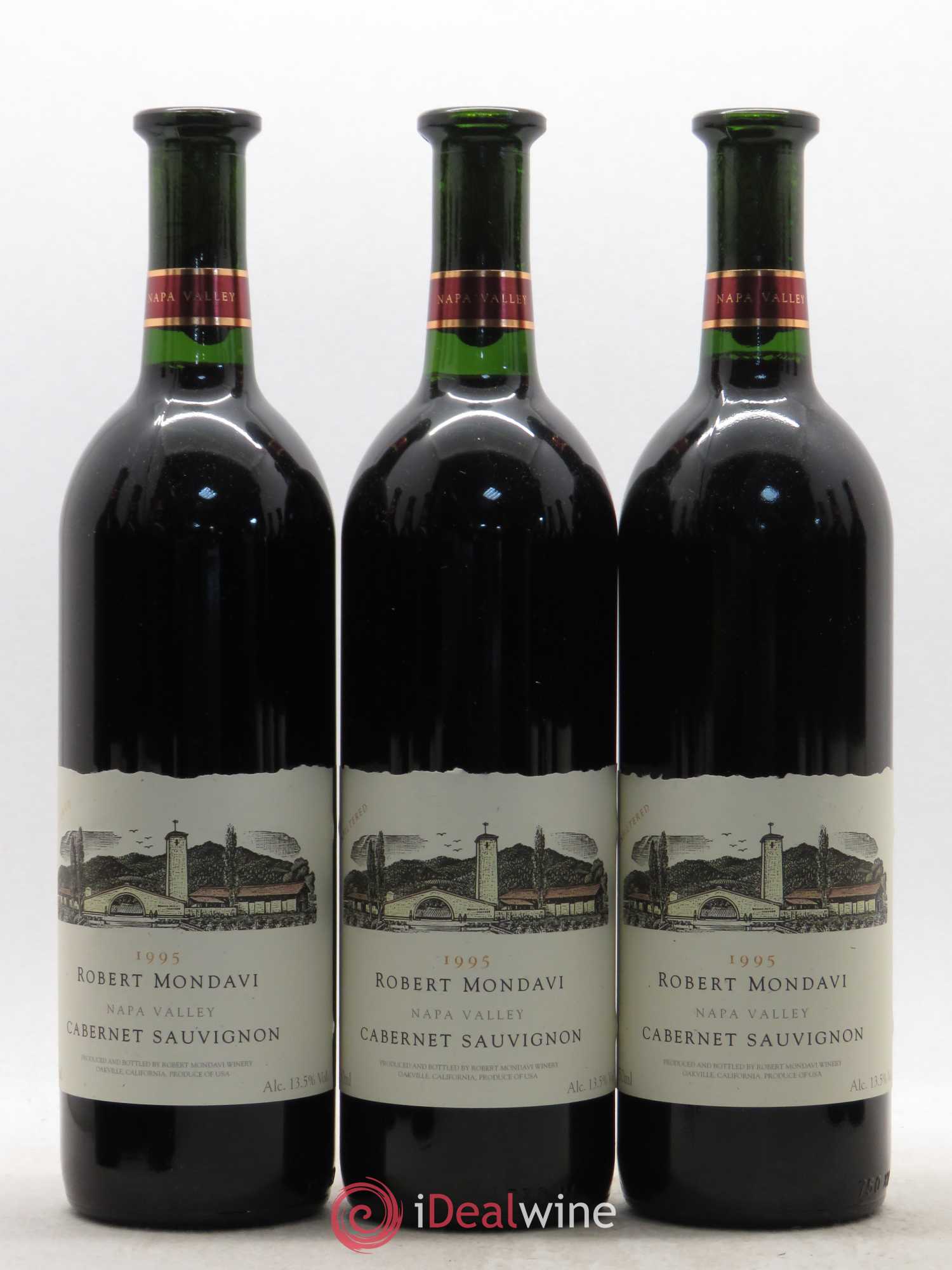 Cabernet Sauvignon Oakville Mondavi Winery 1995 - Lot de 12 bouteilles - 1