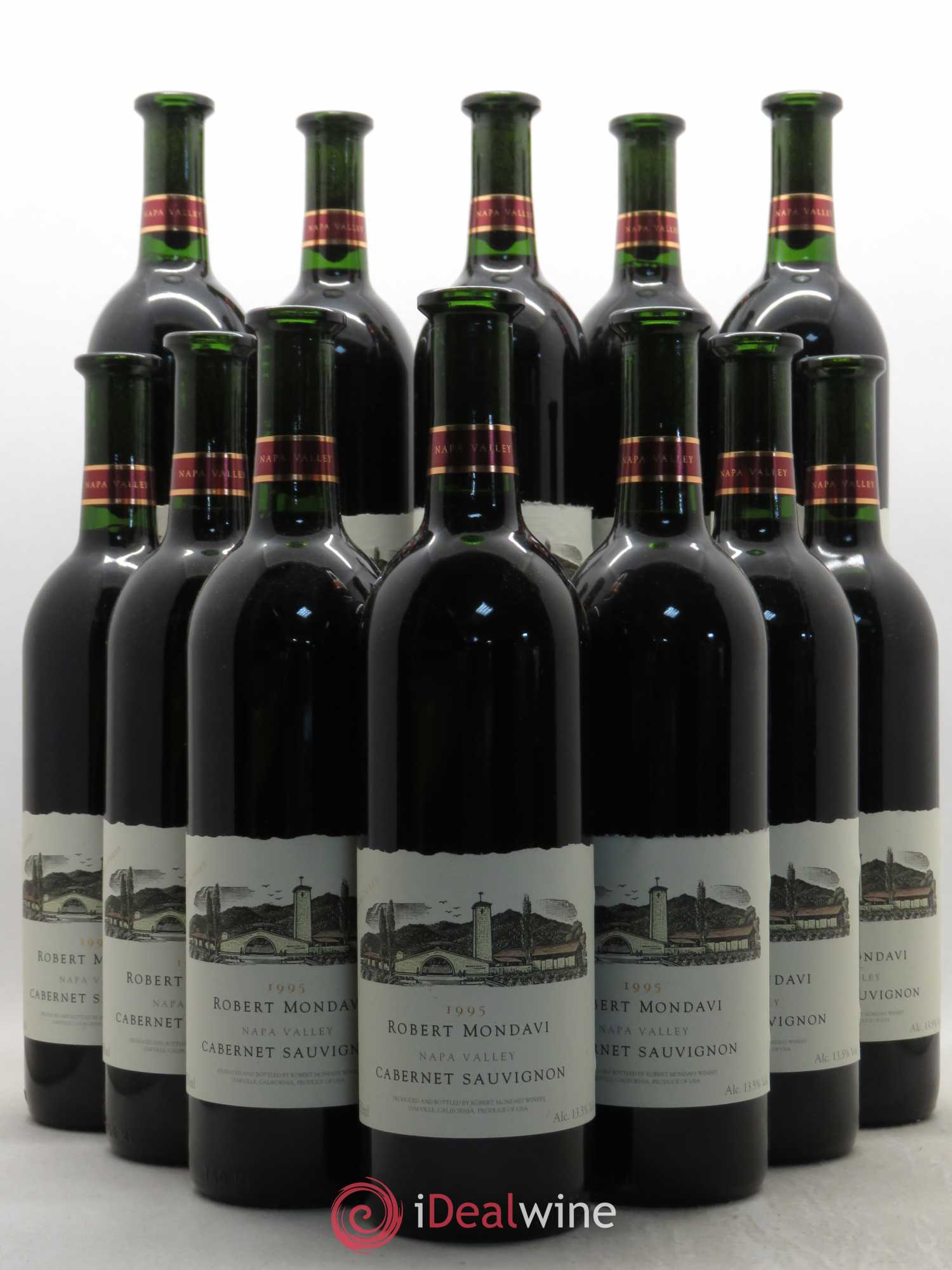 Cabernet Sauvignon Oakville Mondavi Winery 1995 - Lot de 12 bouteilles - 0