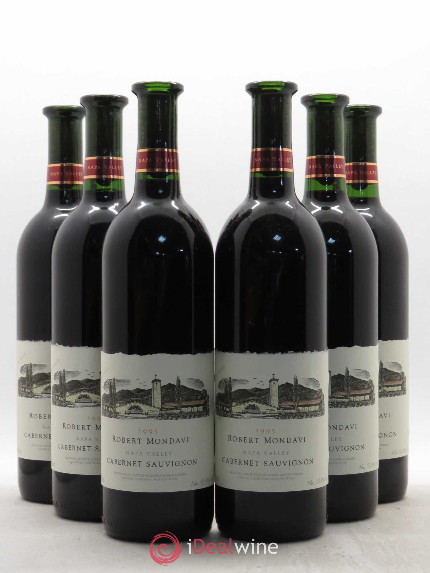 Cabernet Sauvignon Oakville Mondavi Winery 1995 - Lot de 6 bouteilles - 0