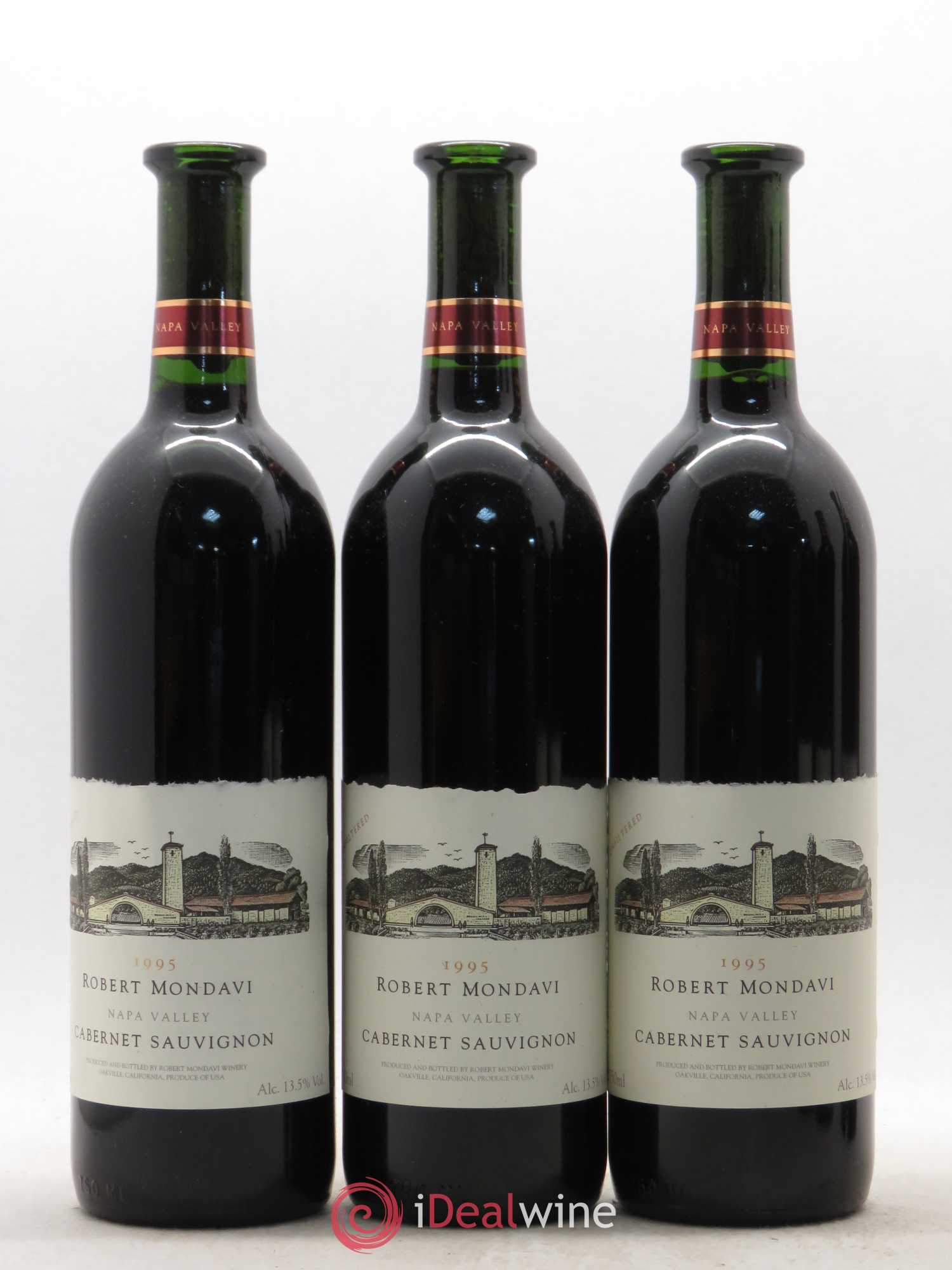Cabernet Sauvignon Oakville Mondavi Winery 1995 - Lot de 6 bouteilles - 1
