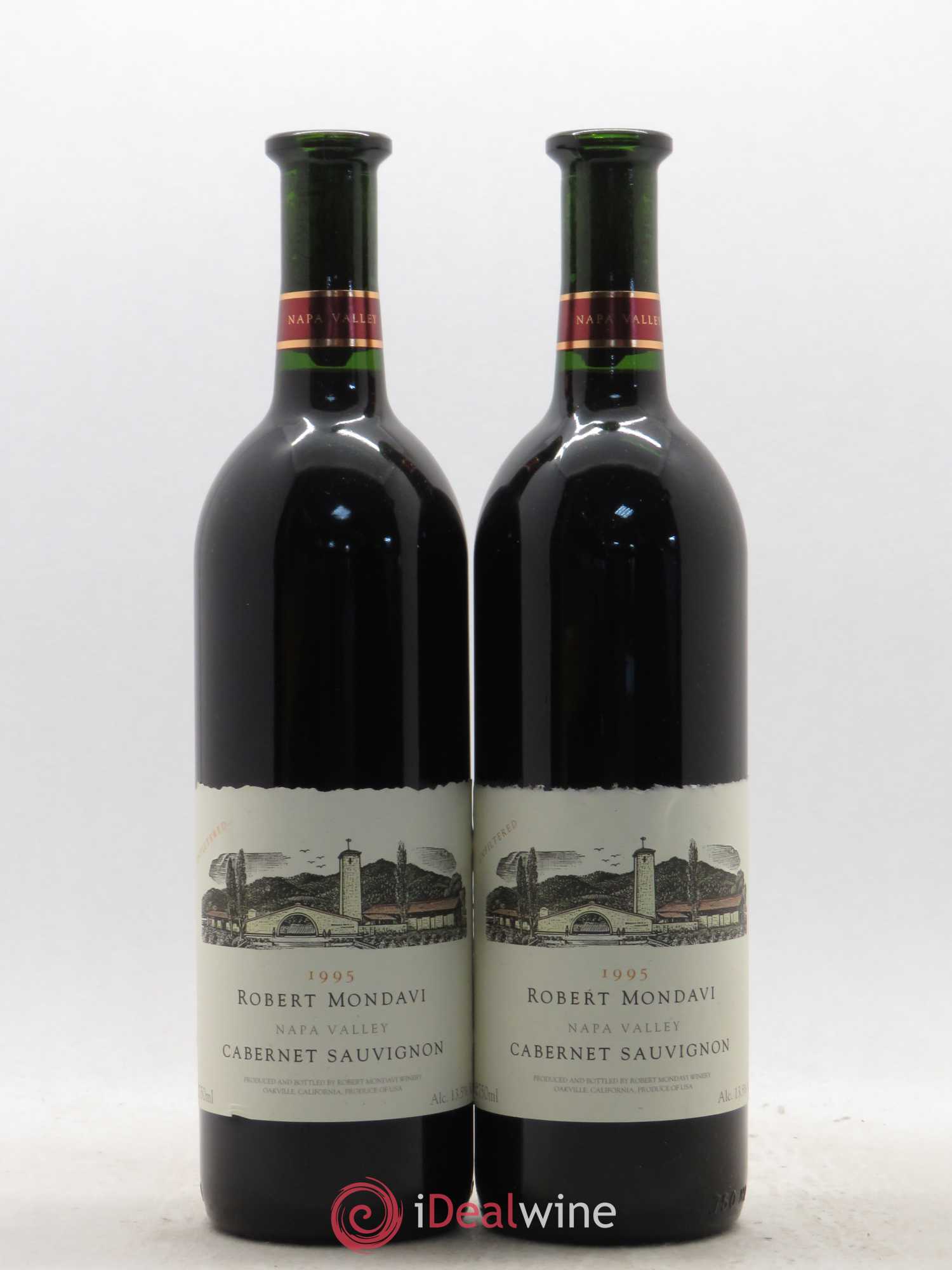 Cabernet Sauvignon Oakville Mondavi Winery 1995 - Lot de 2 bouteilles - 0