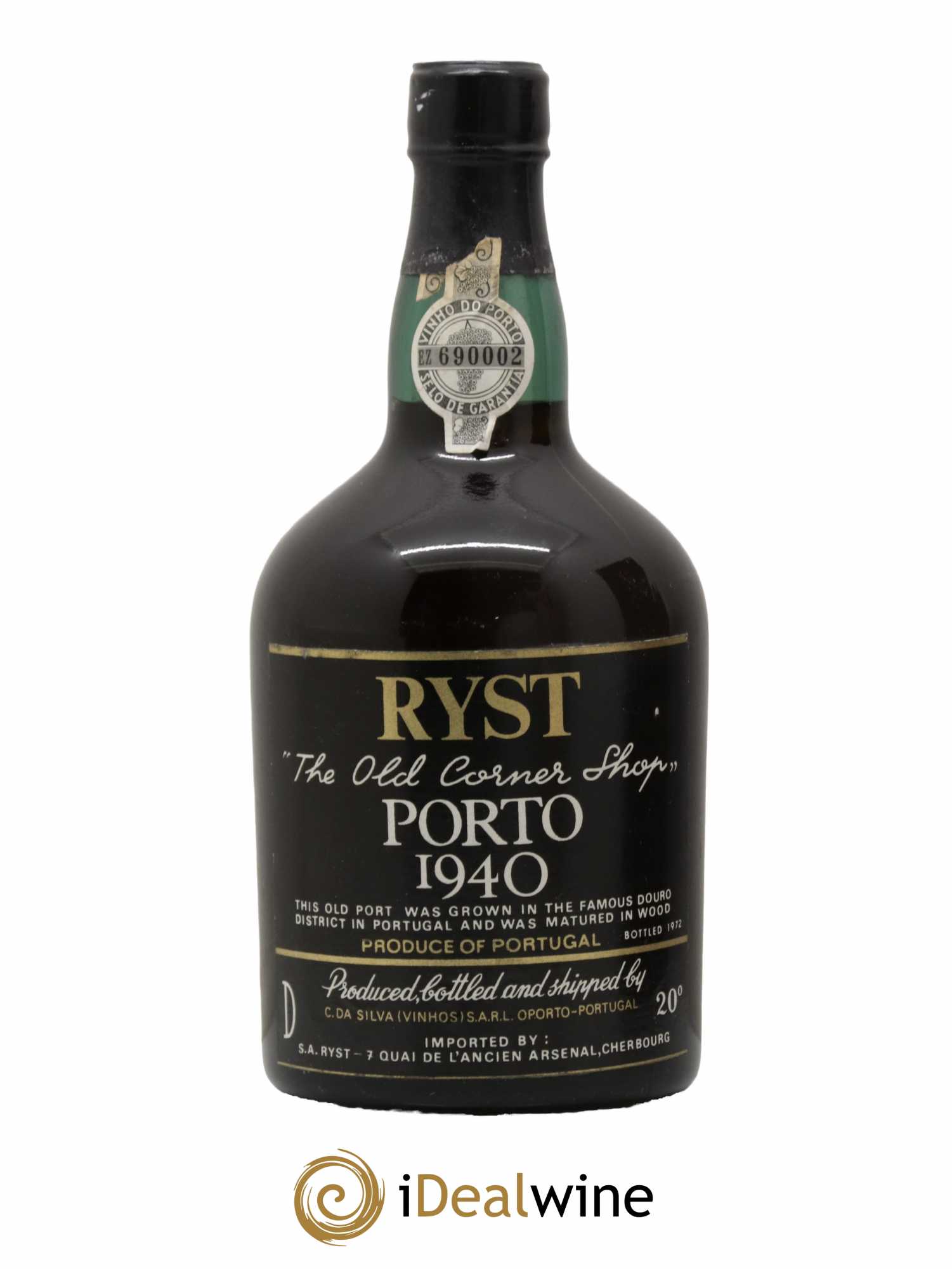 Porto Ryst The Old Corner Shop Porto 1940 Produit par C. Da Silva 1940 - Lot de 1 bouteille - 1