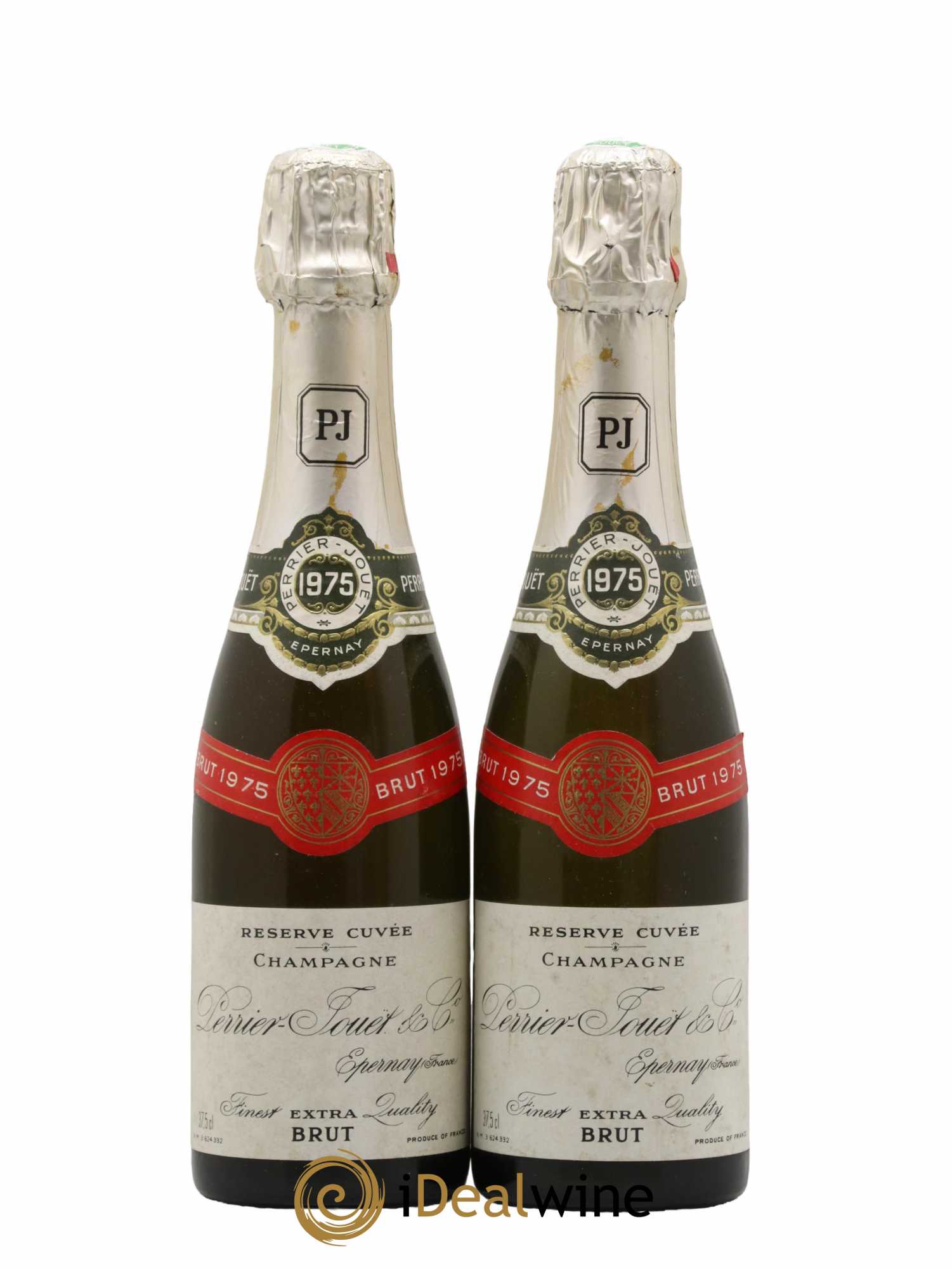 Champagne - 1975 - Lot of 2 half-bottles - 0