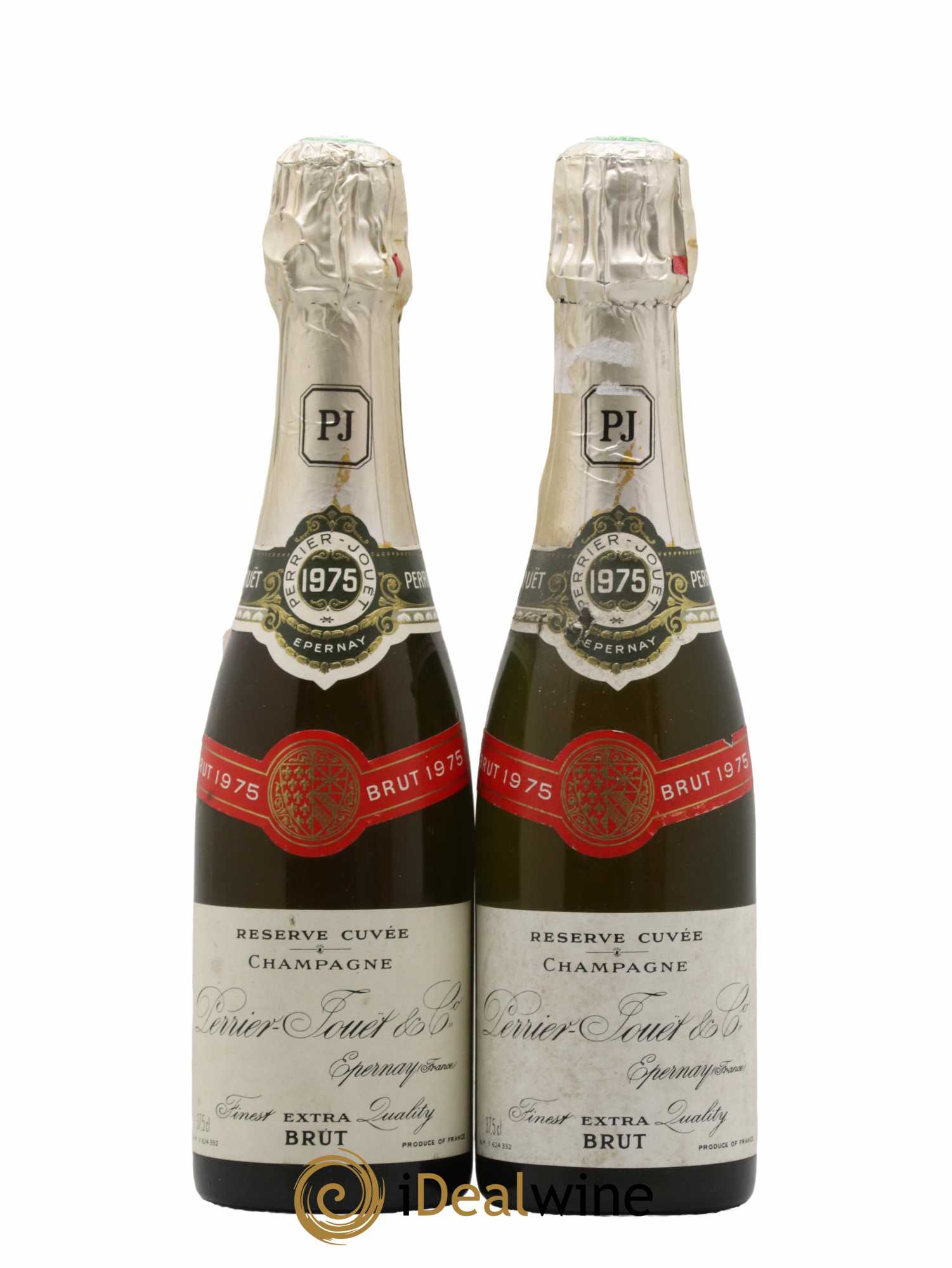 Champagne - 1975 - Lot of 2 half-bottles - 0