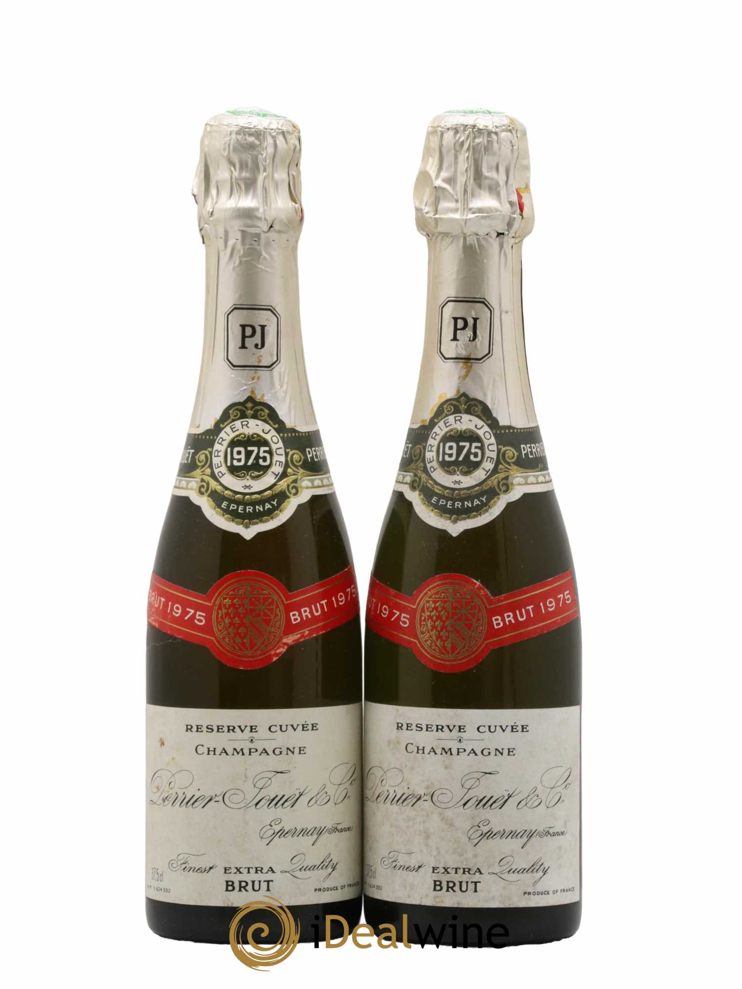 Champagne - 1975 - Lot of 2 half-bottles - 0