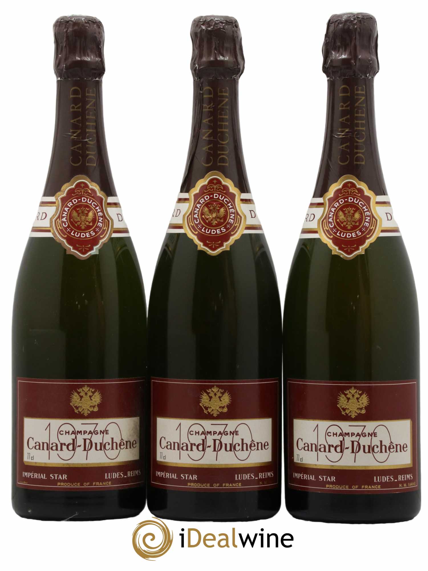 Champagne Imperial Star Canard-Duchene 1970 - Lot de 3 bouteilles - 0